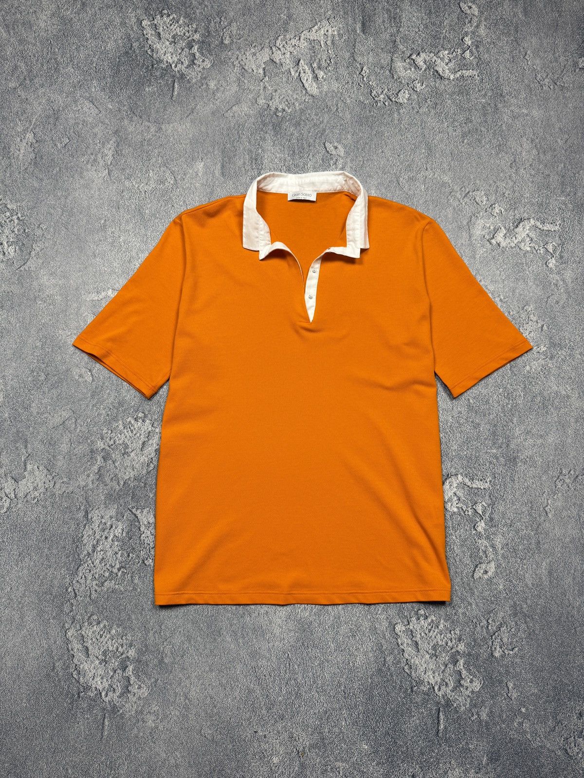 Designer Gran Sasso vintage luxury polo tee Size US M / EU 48-50 / 2 - 1 Thumbnail