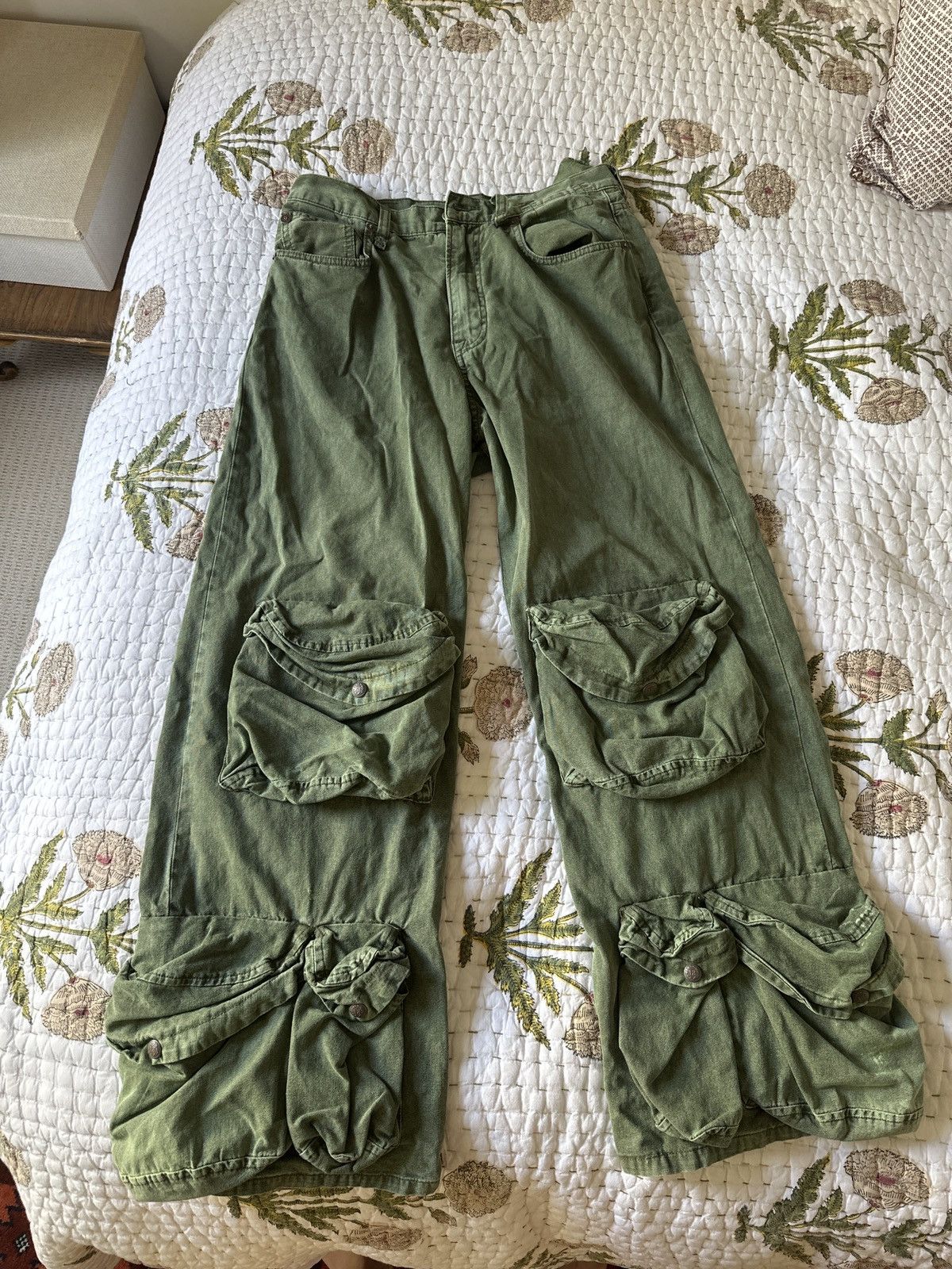 R13 Utility multi-pocket wide-leg jeans