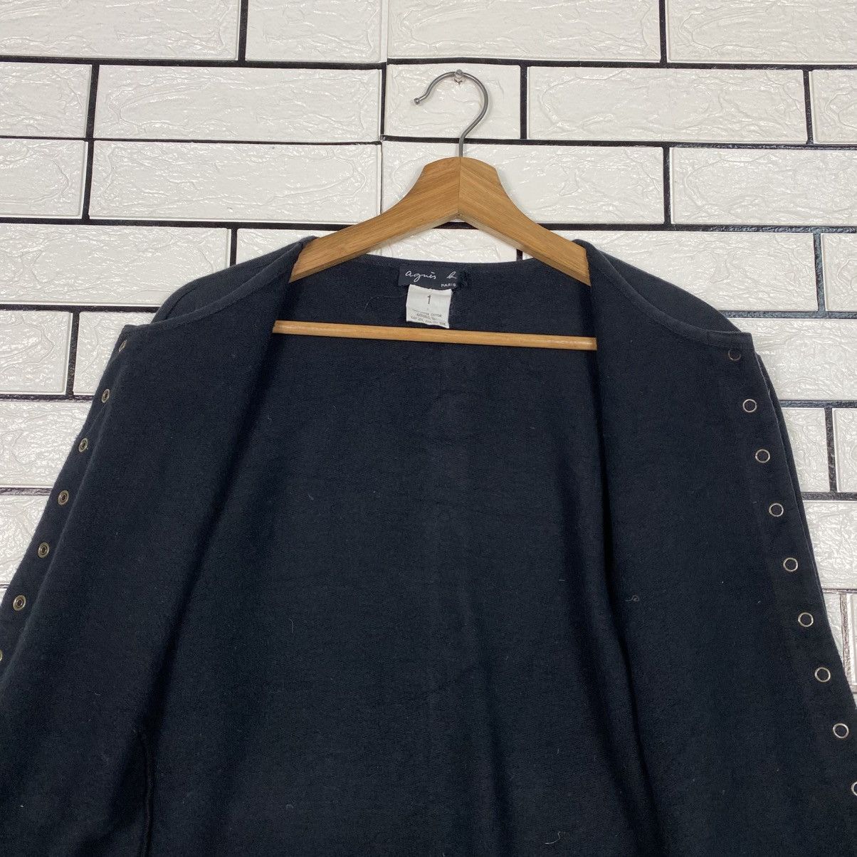 agnes b. 📌Vintage Cardigan Snap Button Agnes B. Military Design Size US M / EU 48-50 / 2 - 15 Thumbnail