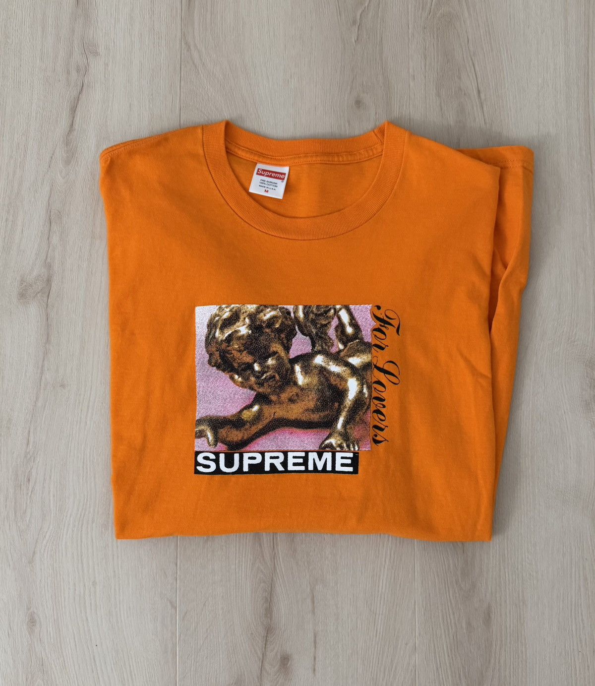 Supreme Supreme FW20 Lovers Tee Orange Size US M / EU 48-50 / 2 - 10 Thumbnail