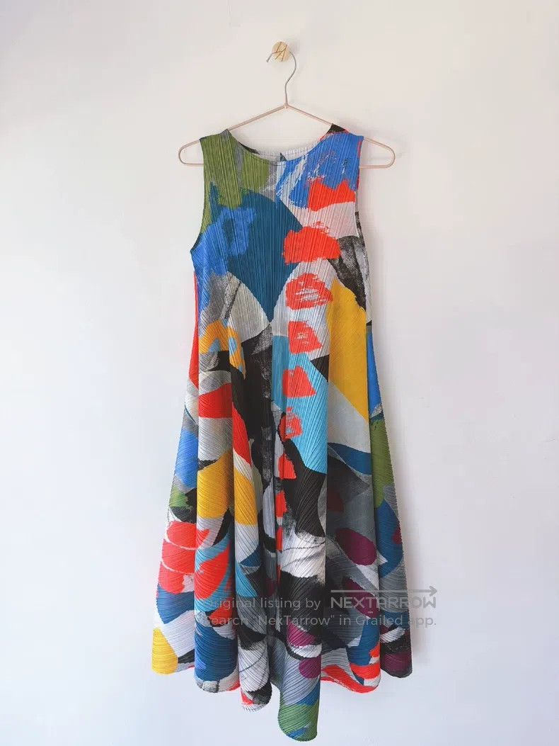 Issey Miyake Issey Miyake Ink Painting Dress Size L / US 10 / IT 46 - 1 Thumbnail