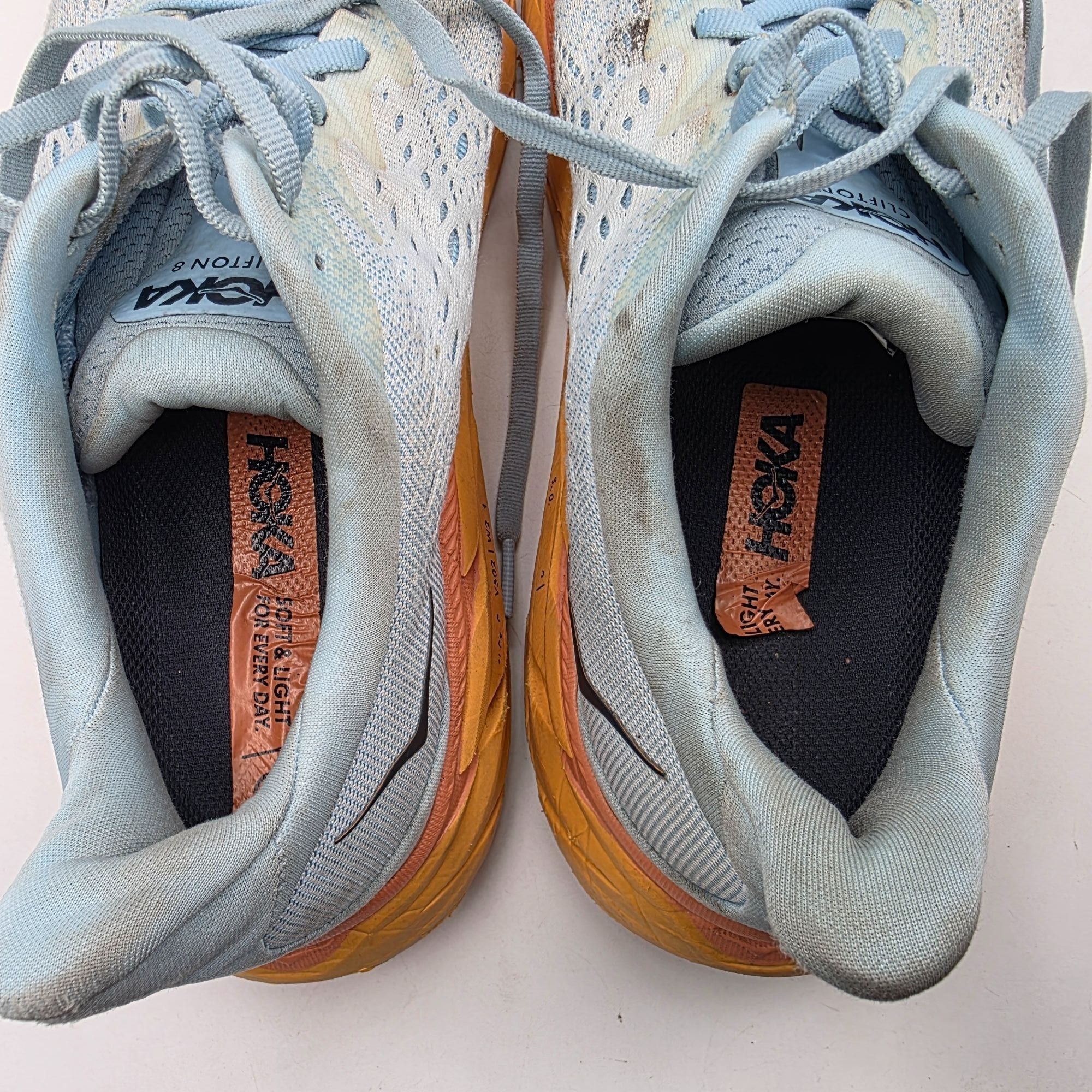 Hoka Hoka One One Clifton 8 Womens Size 8.5B Blue Orange Lightwei Size US 8.5 / IT 38.5 - 9 Thumbnail