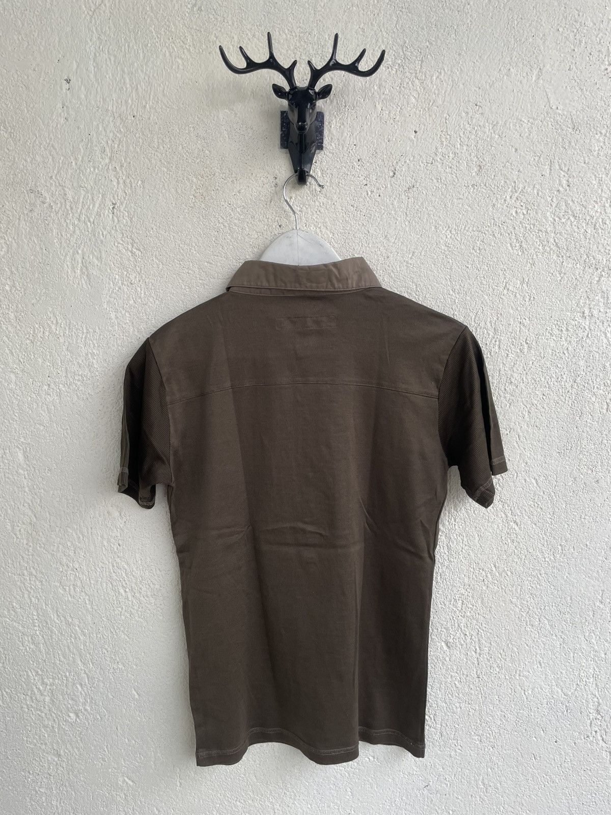 Katharine Hamnett London 2000s Katharine Sheer Panel Polo Tee Designer Hysteric Y2K Size US XS / EU 42 / 0 - 8 Thumbnail