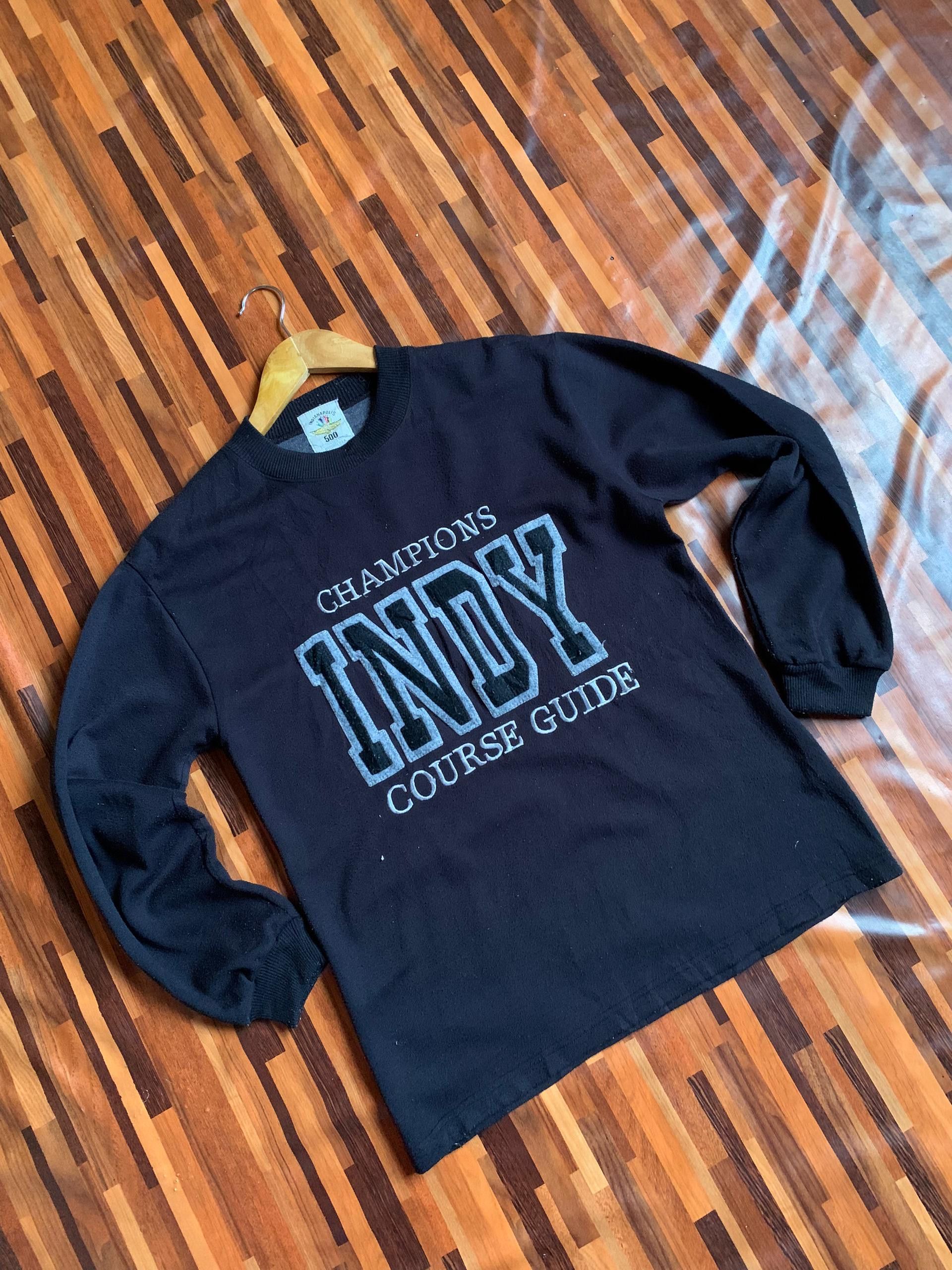 NASCAR 90s Indianapolis 500 INDY COURSE GUIDE Crewneck Sweatshirt Size US L / EU 52-54 / 3 - 1 Thumbnail