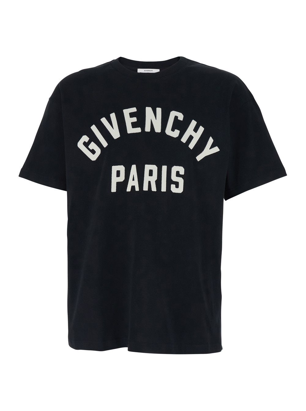 Givenchy Black T-Shirt with Maxi Logo Lettering on the Front in Cotton for Men Size US M / EU 48-50 / 2 - 1 Thumbnail