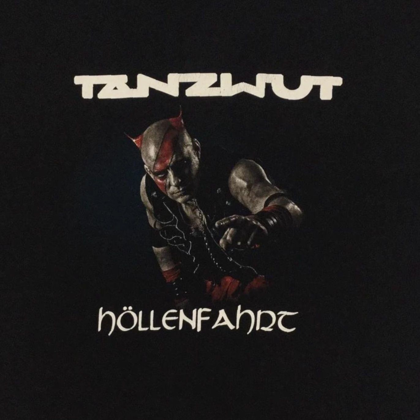 Fruit Of The Loom Tanzqut Black T-Shirt Graphic Print Front Music Band Cotton Short Sleeve Round Neck Men M Medium Large Size US M / EU 48-50 / 2 - 3 Thumbnail