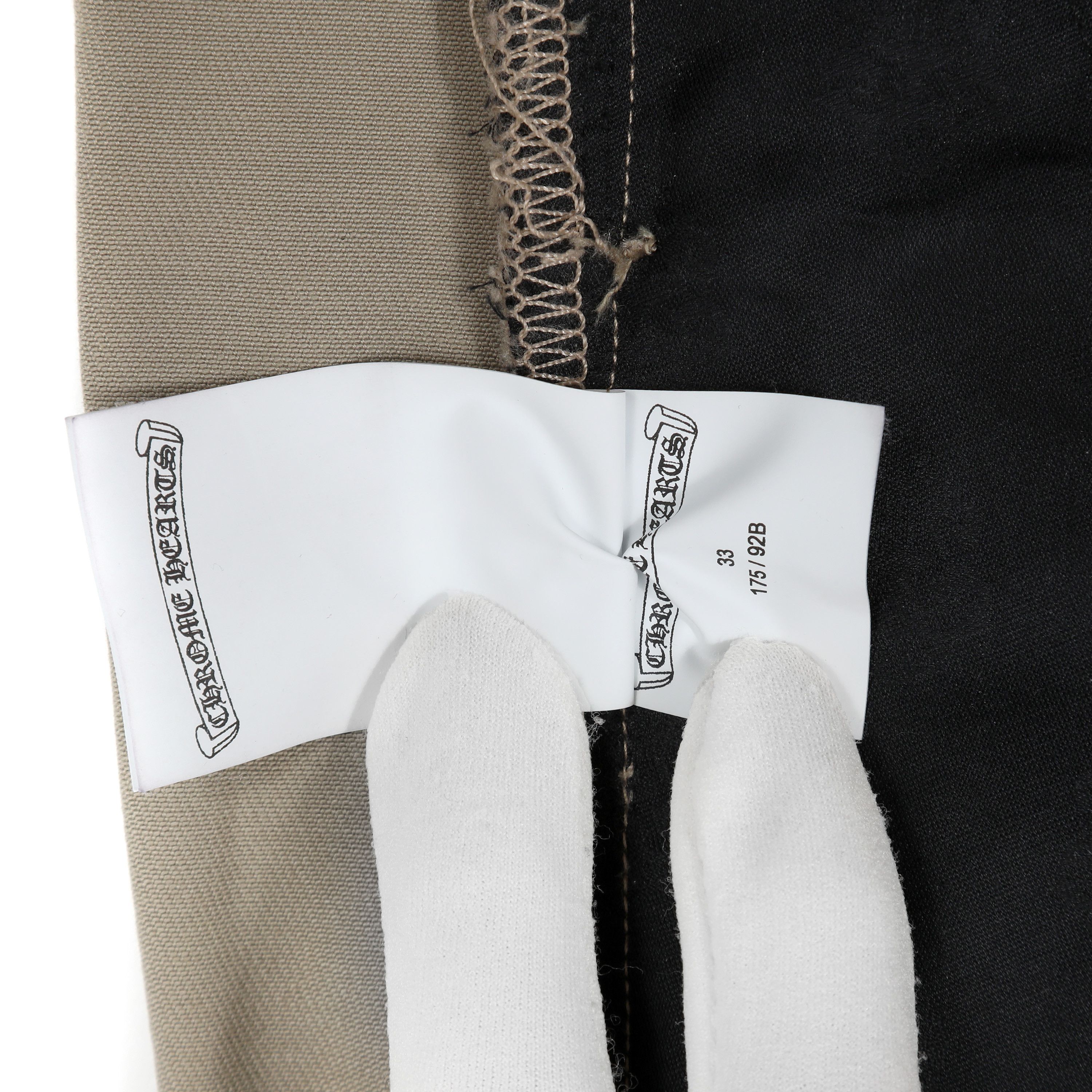 Chrome Hearts Tan Multi Checkered and Black Cross Patch Chino Pants Size US 33 - 9 Thumbnail