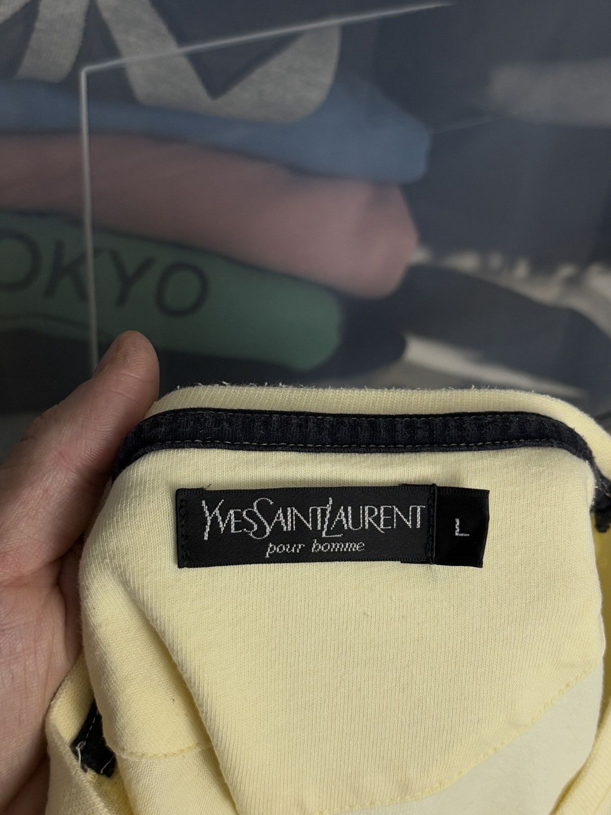 Yves Saint Laurent Yves Saint Laurent Vintage Pocket T-Shirt YSL Size US L / EU 52-54 / 3 - 7 Thumbnail