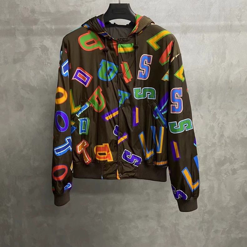 Louis Vuitton louis vuitton Brown NBA full logo jacket 2502-Nextarrow Size US M / EU 48-50 / 2 - 1 Thumbnail