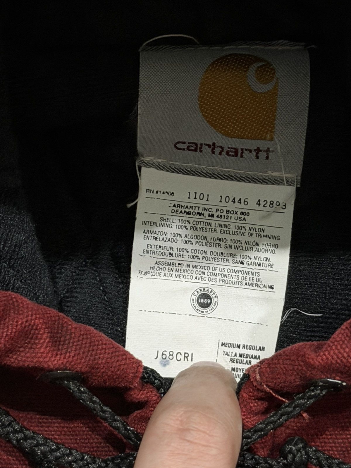 Carhartt Carhartt Active J68 CRI Medium Size US M / EU 48-50 / 2 - 2 Thumbnail