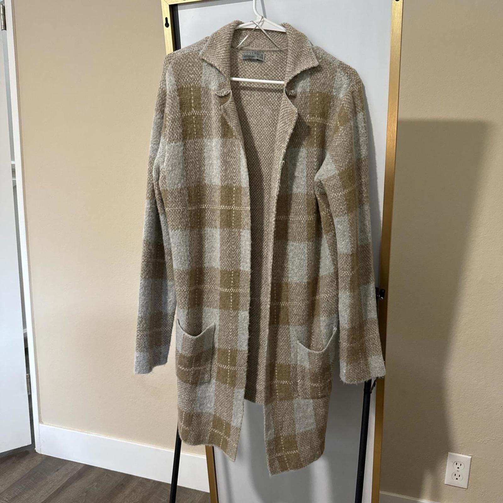 Joseph Abboud Joseph A Women's Tan and Brown Cardigan Size S / US 4 / IT 40 - 1 Thumbnail