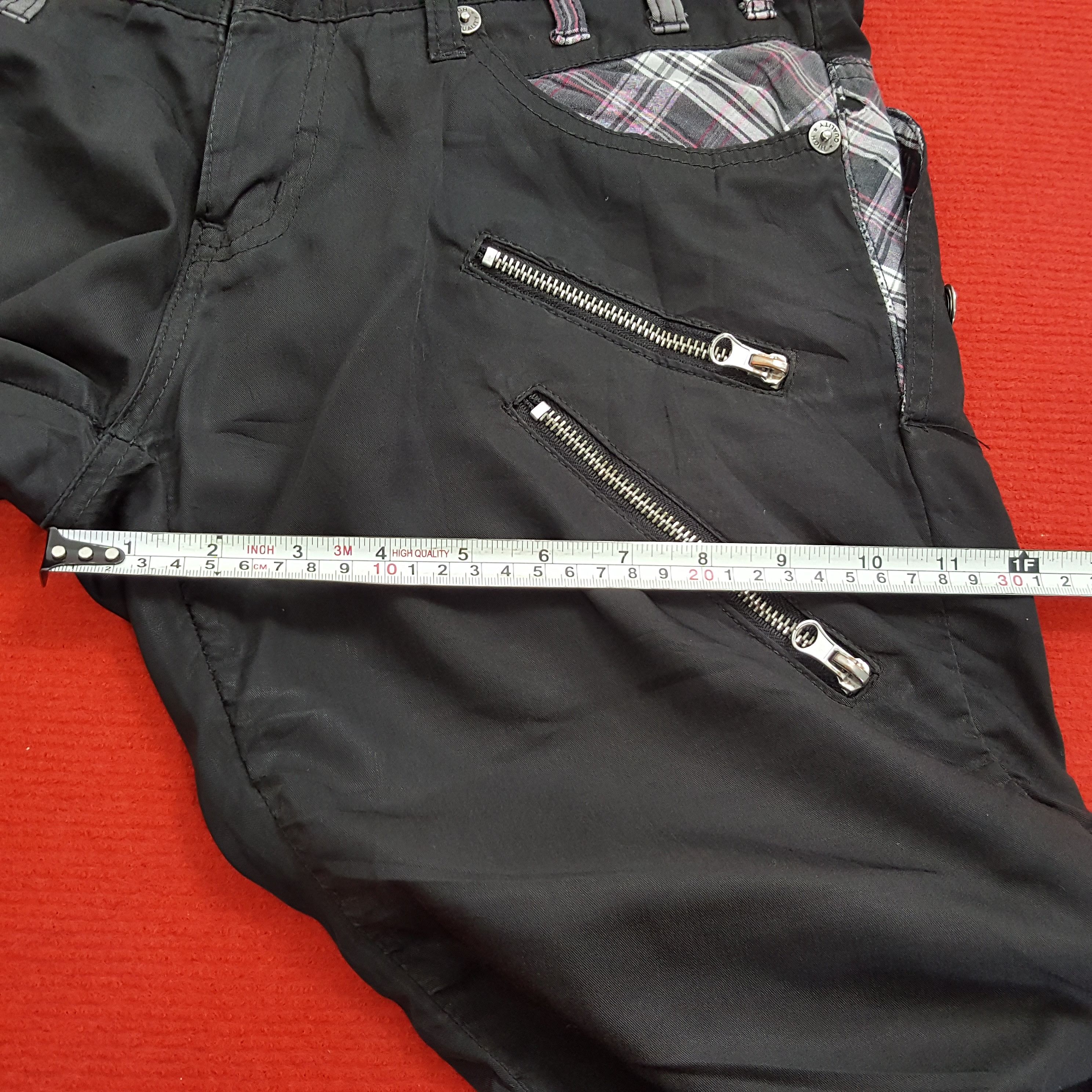 Vintage Nylaus Jeans Double Waist Style Rock Punk Streetwear Pants Size US 32 / EU 48 - 9 Thumbnail