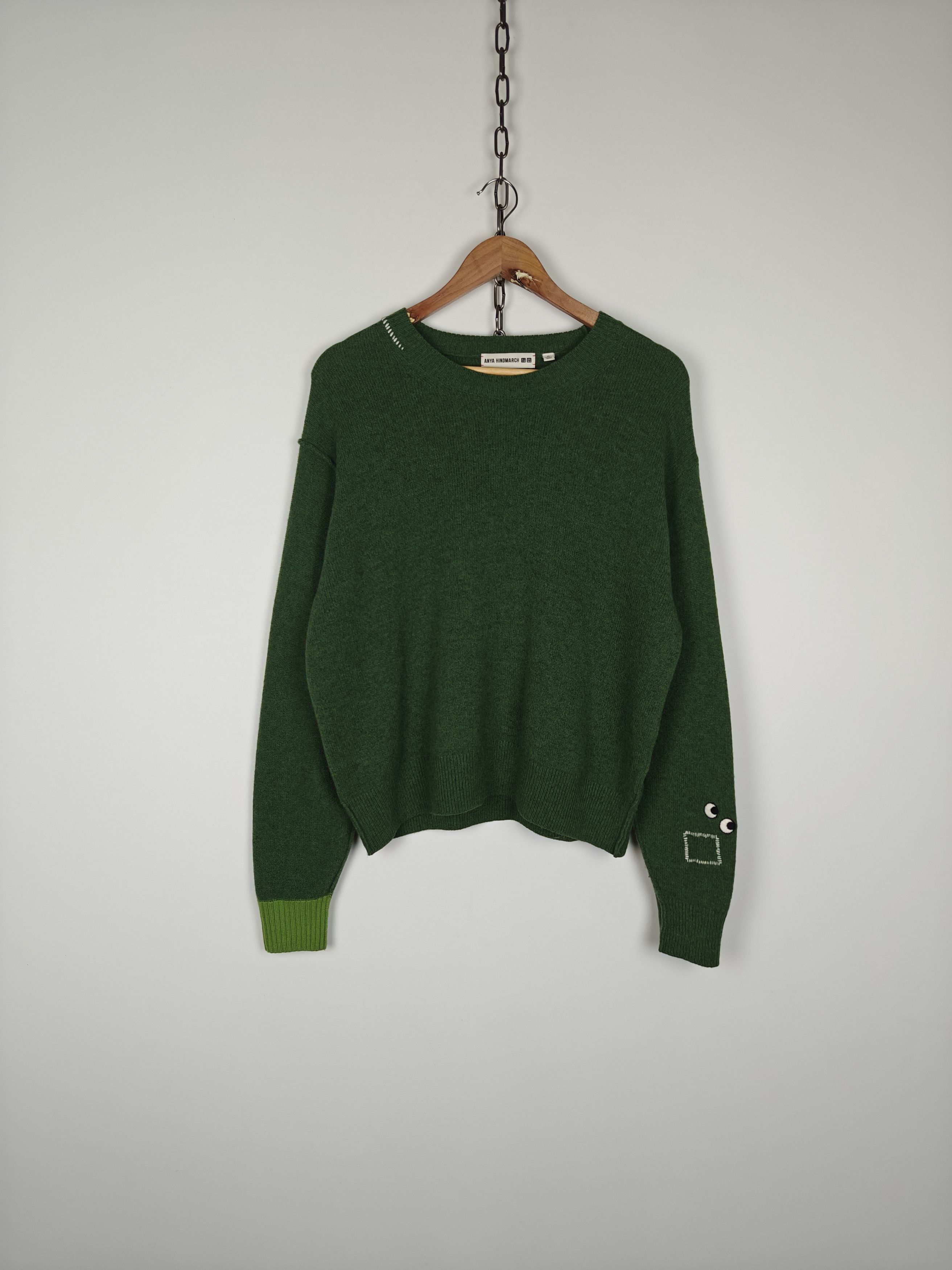 Uniqlo Uniqlo x Anya Hindmarch Wool Sweater Green Pullover XL Size XL / US 12-14 / IT 48-50 - 1 Thumbnail