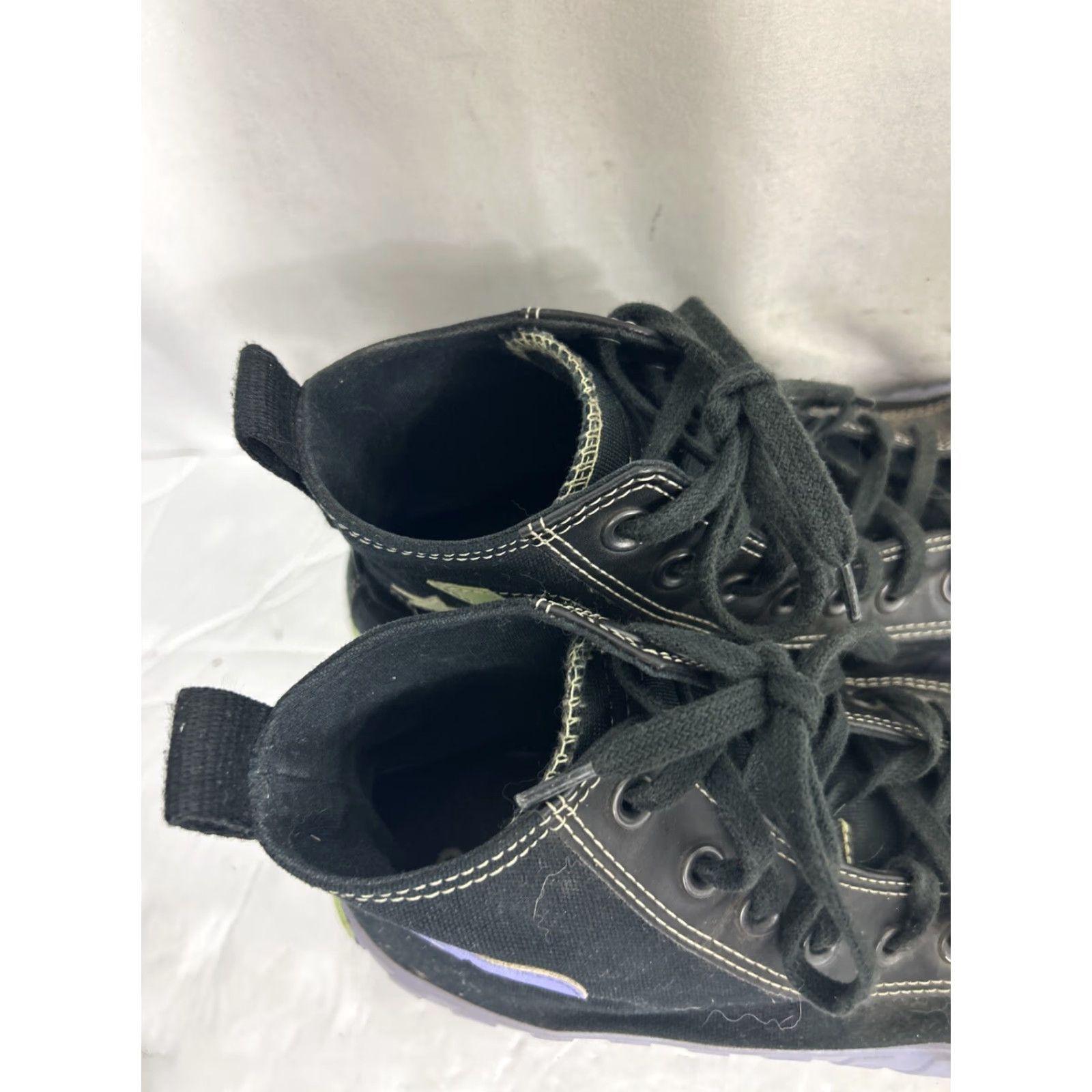 Converse VINTAGE Converse Chuck Taylor Hi Top BLACK 3D Night Womens 10 Shoes Sneakers High Top Mens/ Womens Size M / US 6-8 / IT 42-44 - 5 Thumbnail