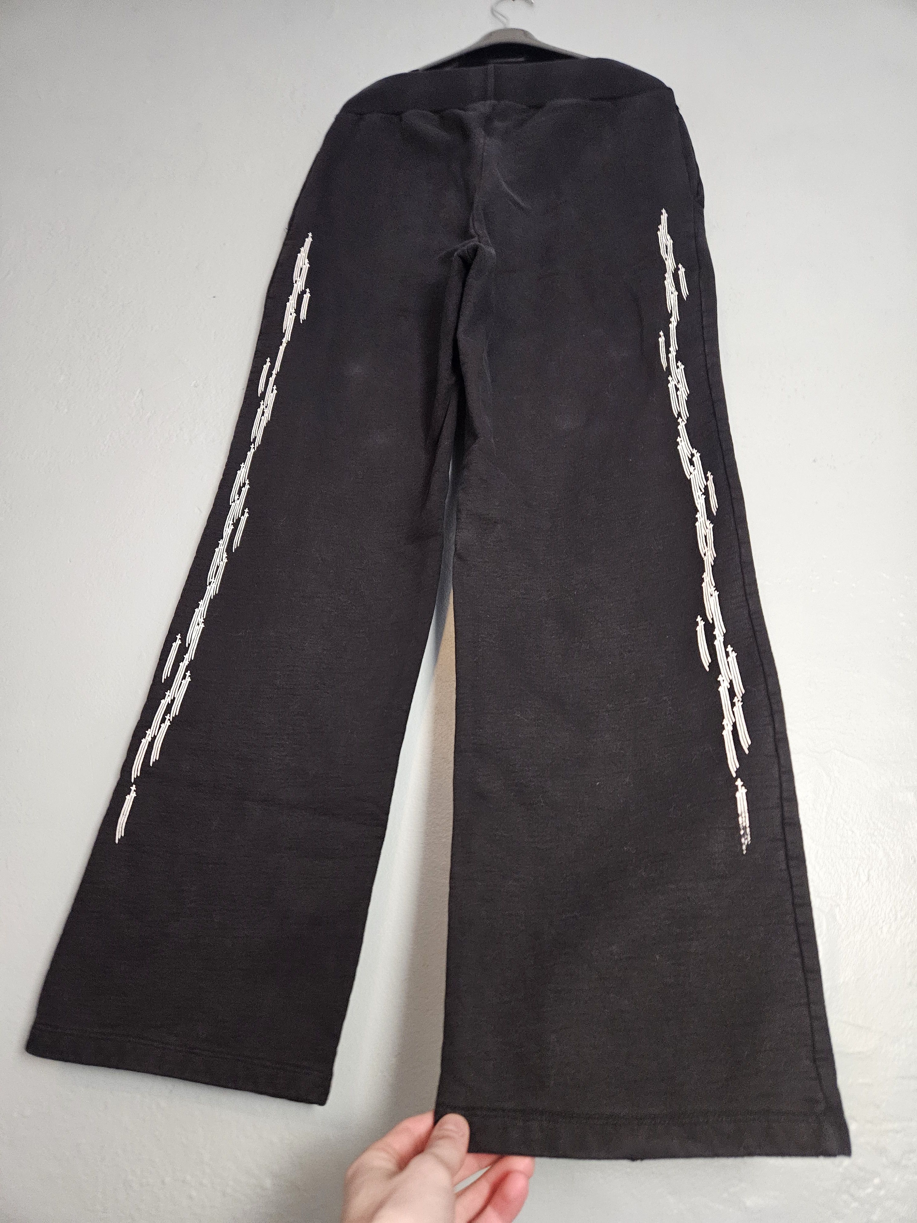 RS3 Stark Triple Cross Oversized Baggy Black Sweatpants