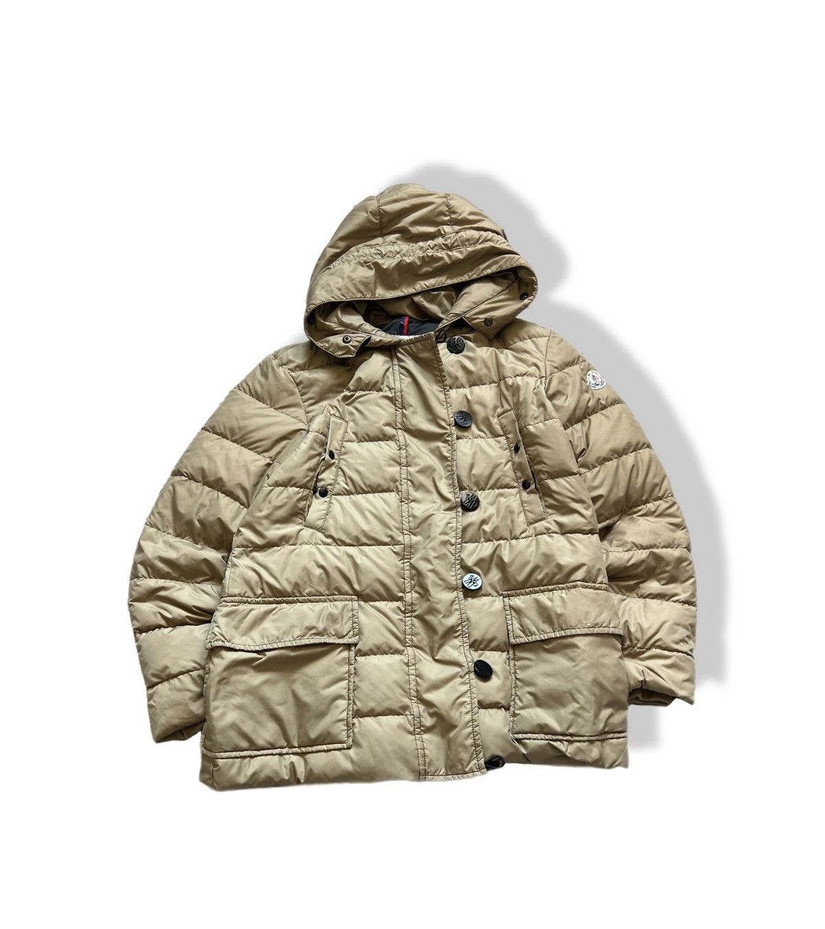 Moncler Moncler Puffer Jacket Beige Womens Size US L / EU 52-54 / 3 - 1 Thumbnail