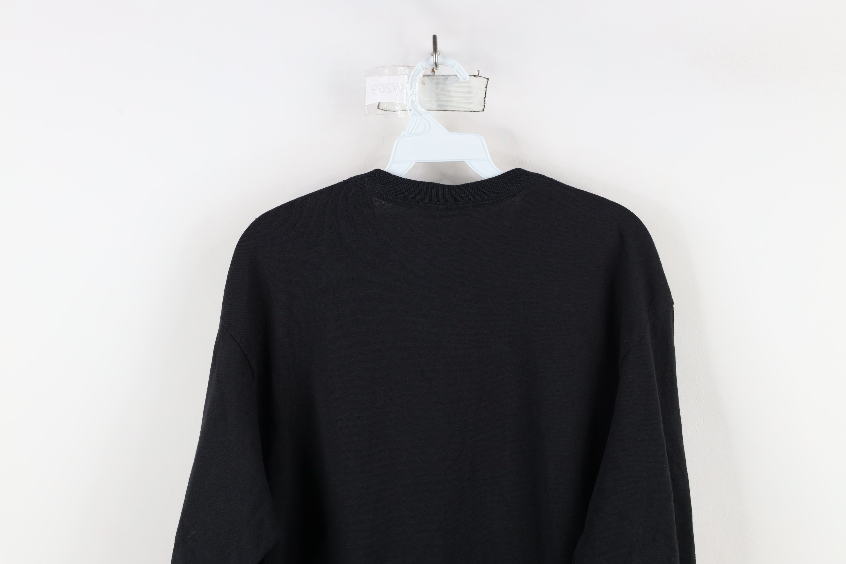 Vintage Vintage 90s Streetwear Long Sleeve T-Shirt Black Cotton Size US L / EU 52-54 / 3 - 8 Thumbnail
