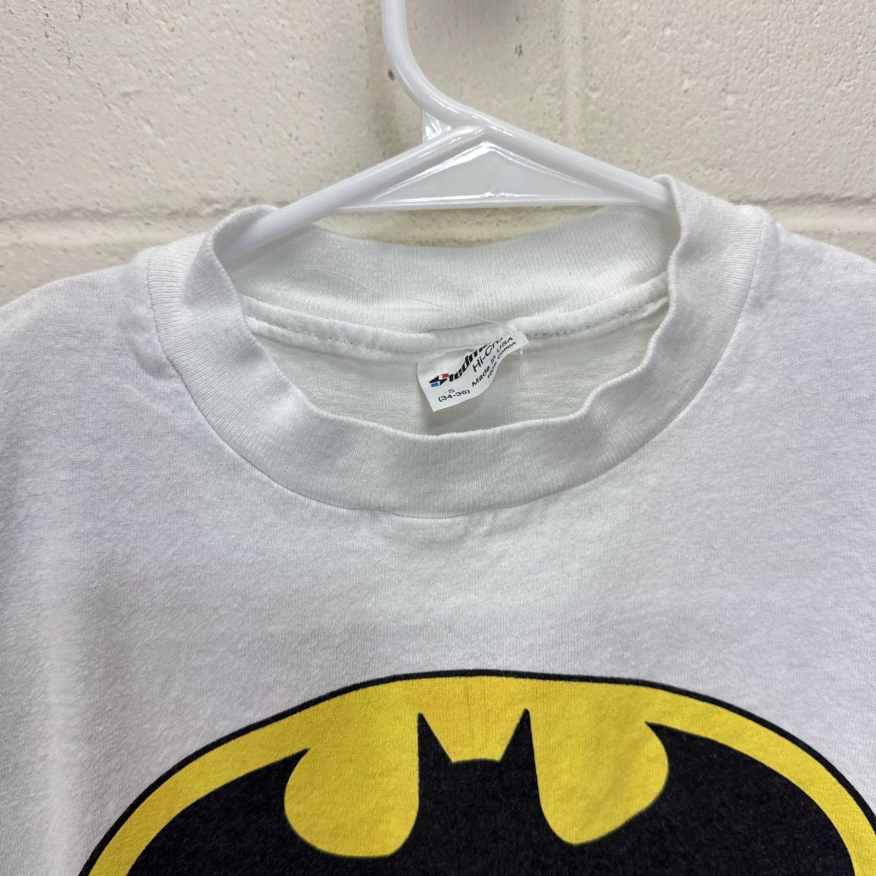 Vintage VINTAGE Batman T-Shirt Black S Men Small 80s Logo Graphic Print DC Comics Retro Grunge Size US S / EU 44-46 / 1 - 4 Thumbnail