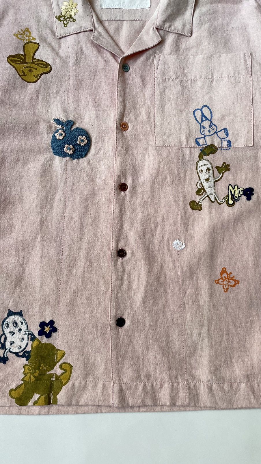 Story Mfg. ‘Greetings’ Embroidered Boxy Shirt Size US S / EU 44-46 / 1 - 7 Thumbnail