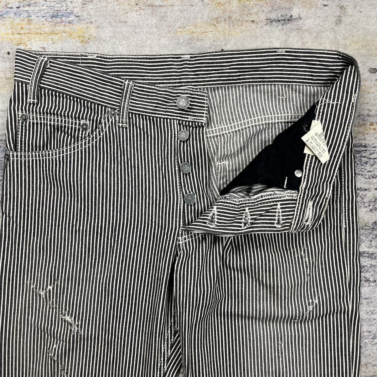 Backbone Back bone hickory flared denim pants Size US 32 / EU 48 - 7 Thumbnail