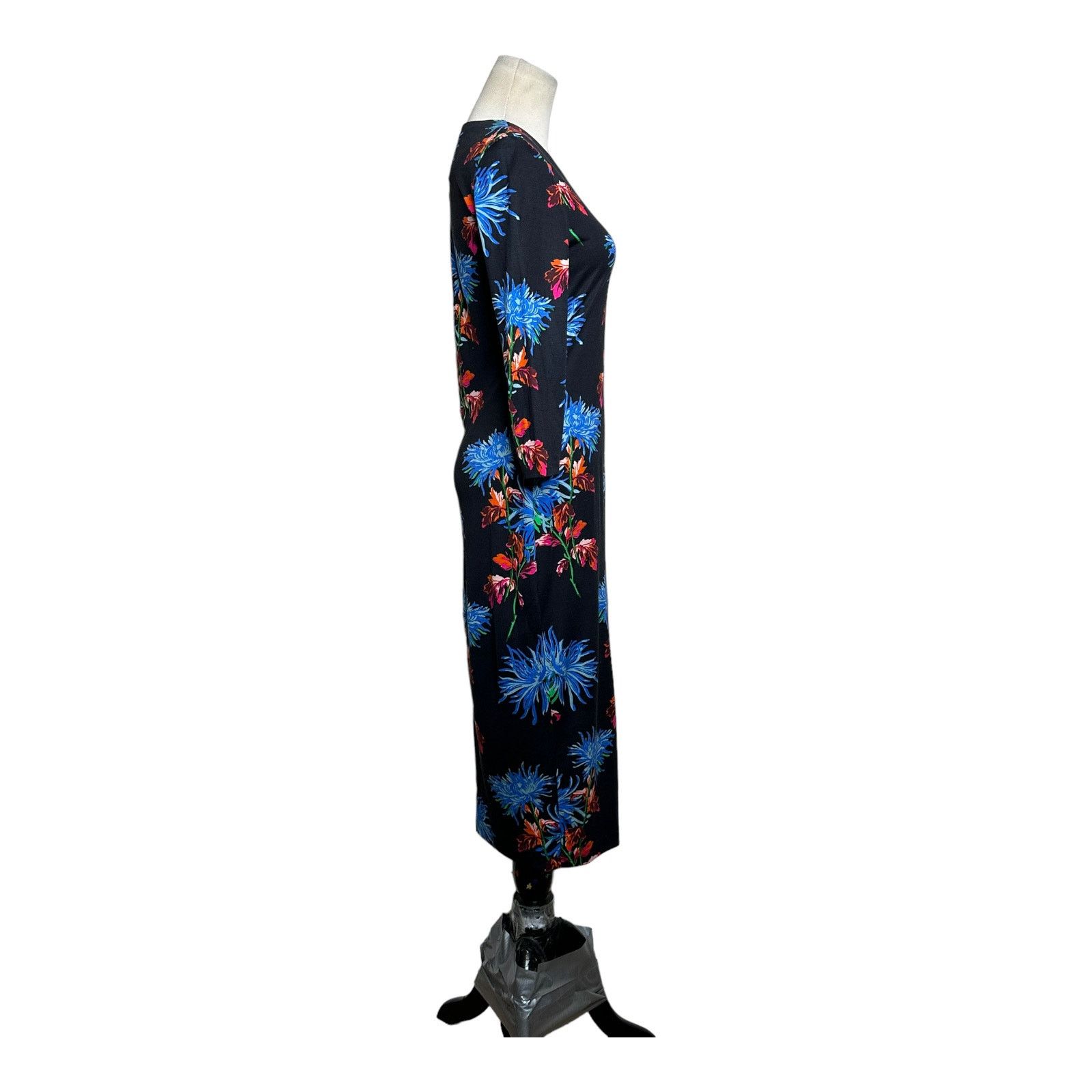 Diane von Furstenberg Diane Von Furstenberg floral sheath midi silk dress size XS Size XS / US 0-2 / IT 36-38 - 8 Thumbnail