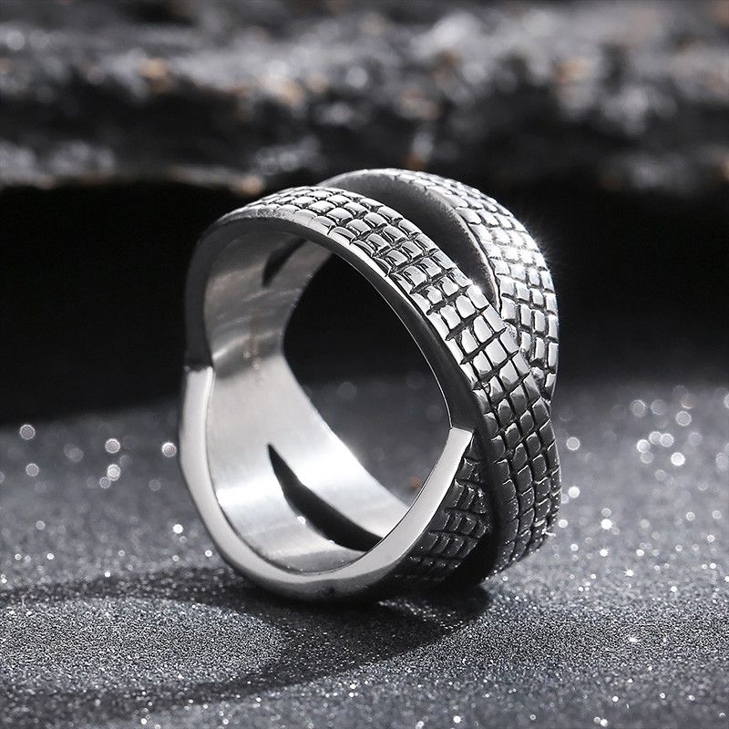 Handmade × Jewelry Creative Cross Ring Size ONE SIZE - 1 Thumbnail