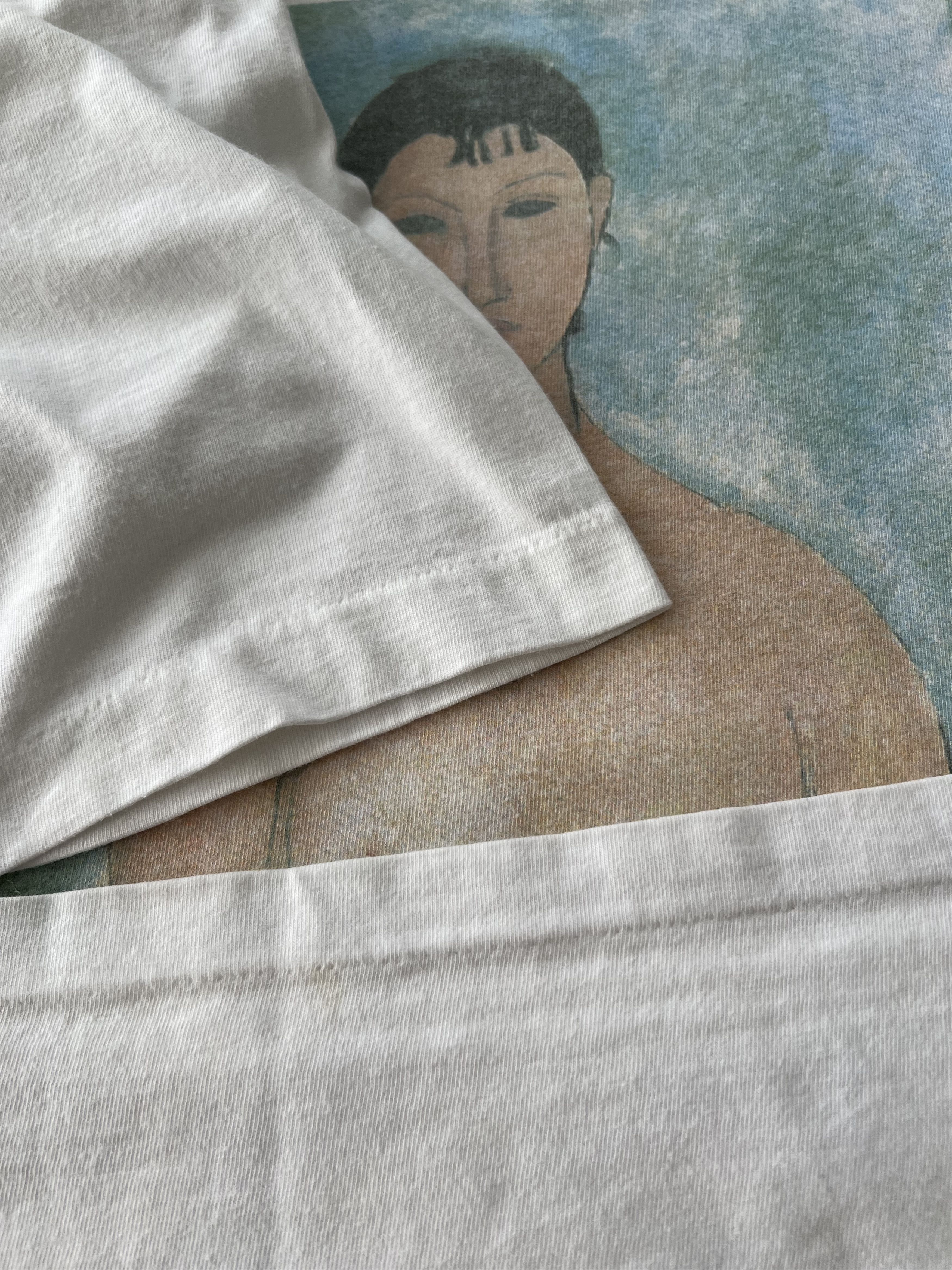 Arts & Science Vintage 90s Amedeo Modigliani Elvira 1918 Art T-shirt Size US L / EU 52-54 / 3 - 7 Thumbnail