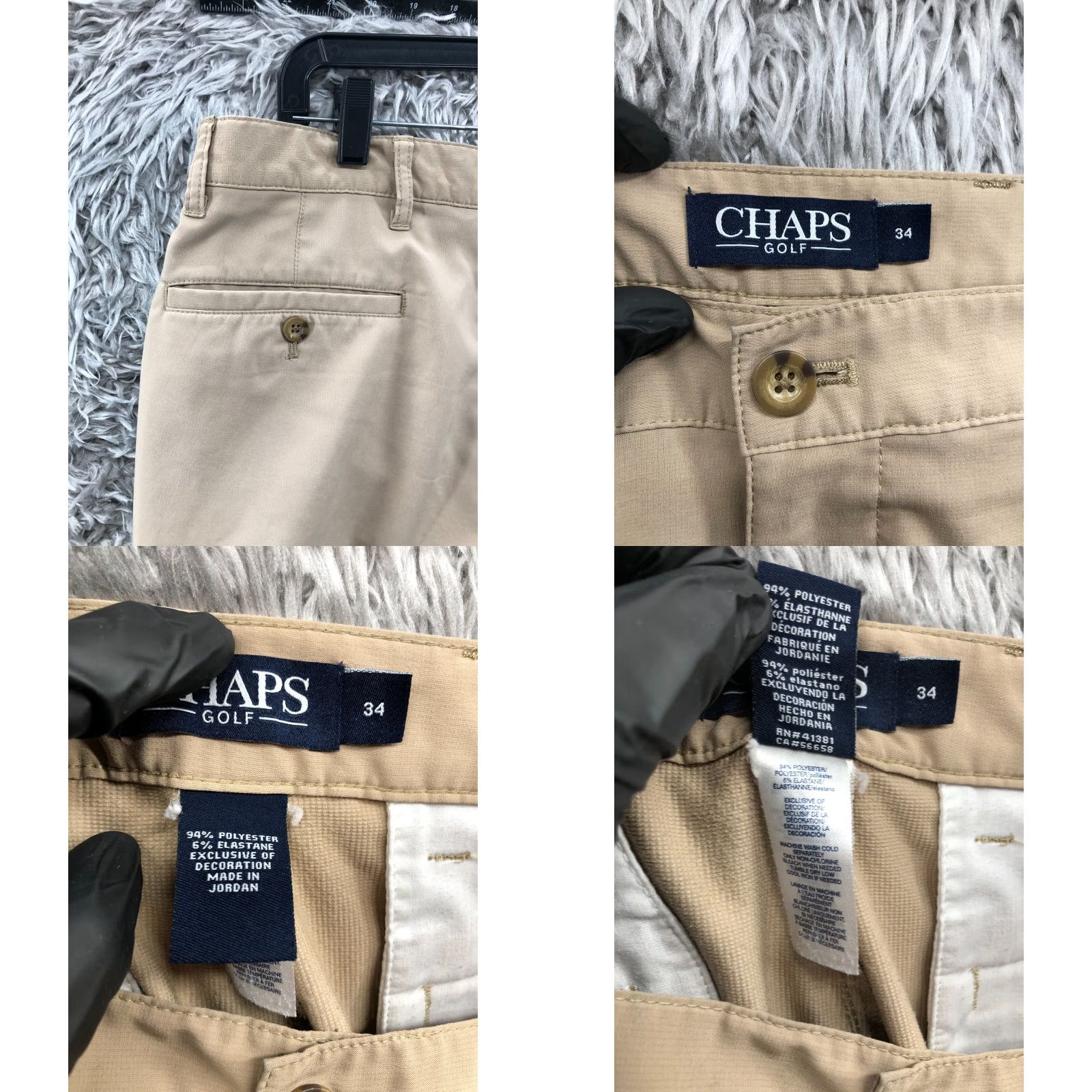 Chaps Chaps Cargo Shorts Mens Size 34 Mid Rise Beige Medium Wash Size US 34 / EU 50 - 8 Thumbnail