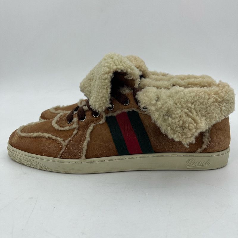 Gucci Gucci Brown Shearling Casual Shoes for Men -2508 Size US 9.5 / EU 42-43 - 7 Thumbnail