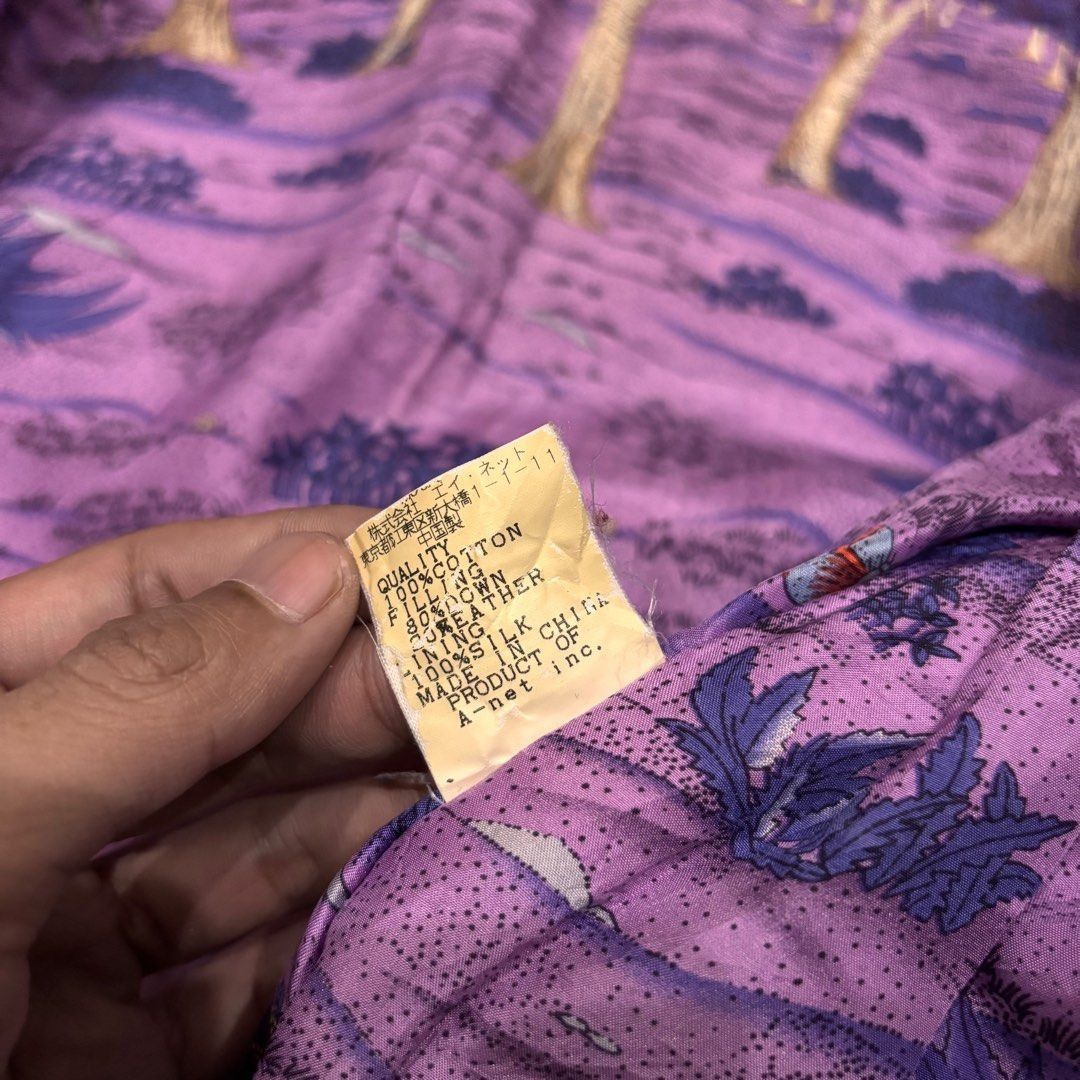 Tsumori Chisato Tsumori Chisato Utility Bomber Jacket Purple Graphic Lining Size US M / EU 48-50 / 2 - 6 Thumbnail