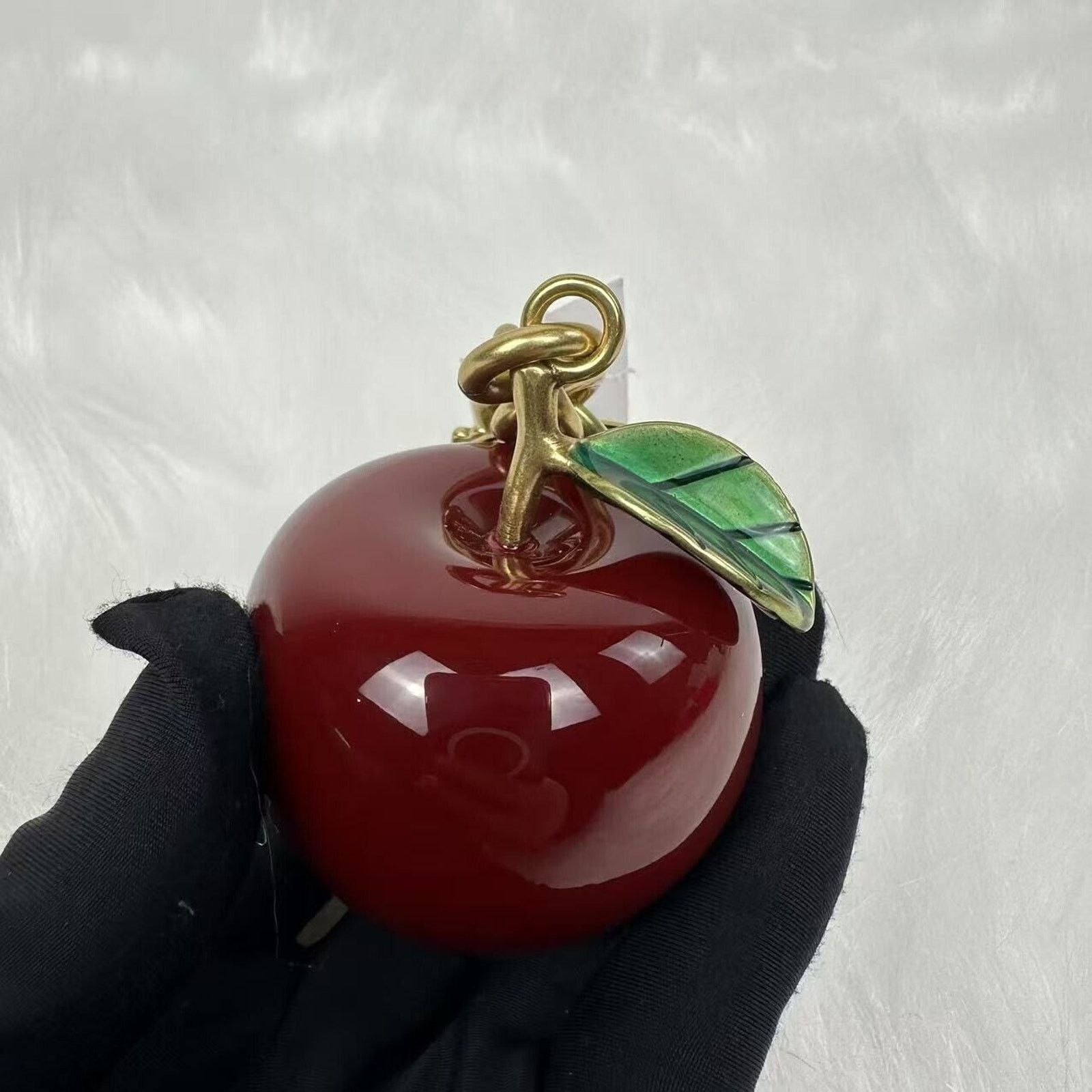 Coach Coach Small Resin Apple Bag Charm In Brass / Red Multi NWT Size ONE SIZE - 3 Thumbnail