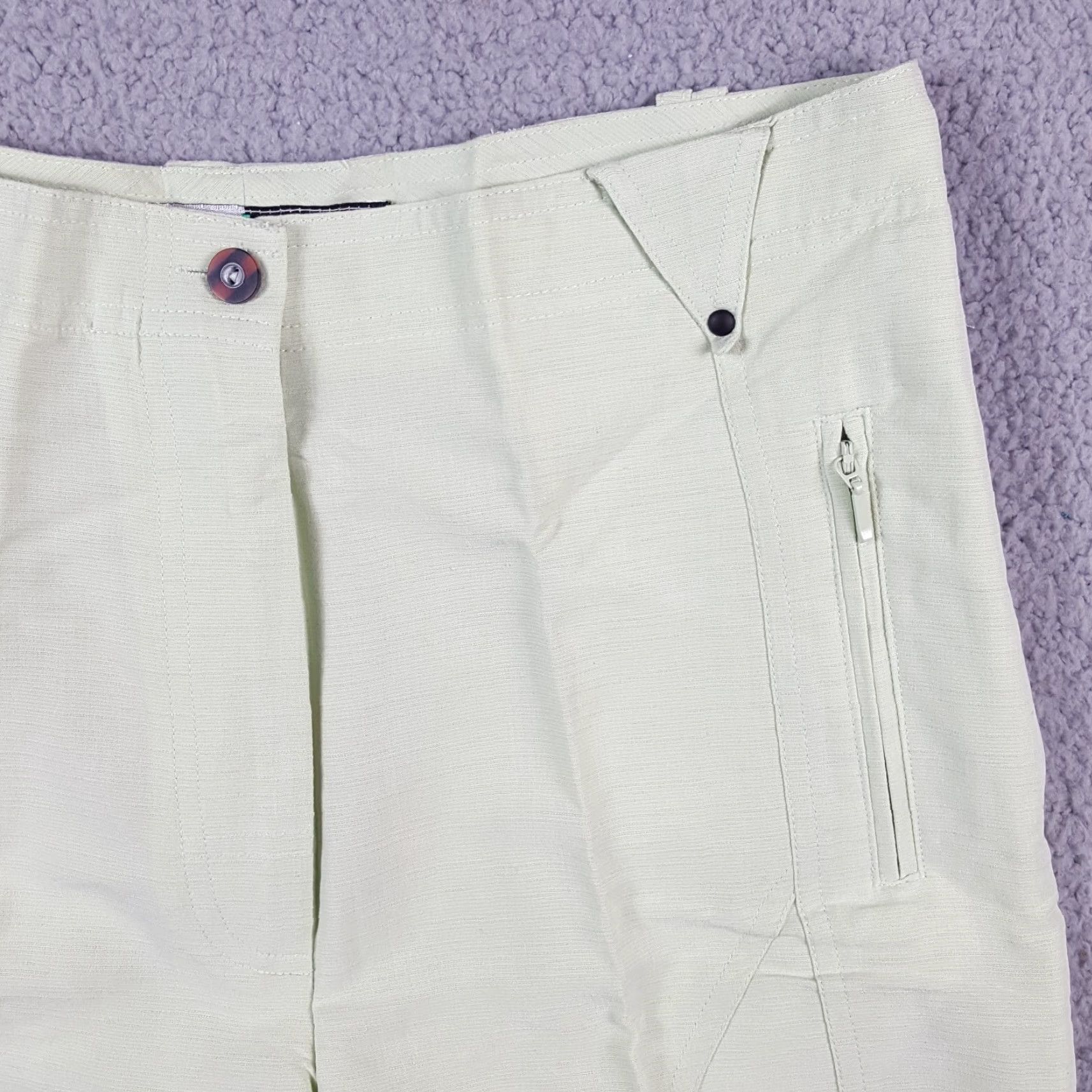 Vintage VINTAGE Jamie Sadock Shorts Women's Chino High Waist 10 Mint Green Y2K 90s 00s Preppy Athletic Casual Summer Size 32" / US 10 / IT 46 - 2 Thumbnail