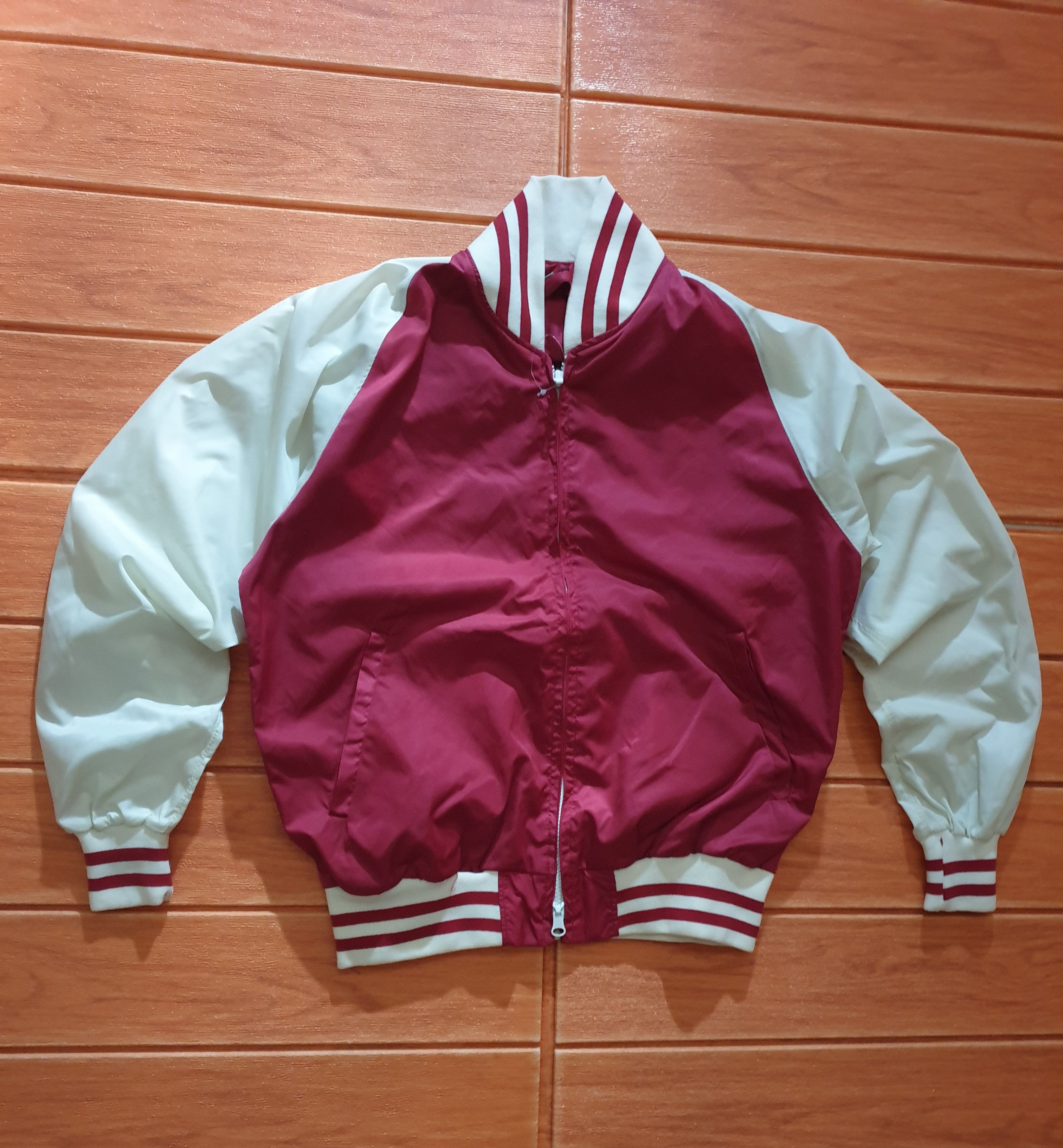 Japanese Brand RED COLOUR VARSITY harajuku style JACKET Size US S / EU 44-46 / 1 - 8 Thumbnail