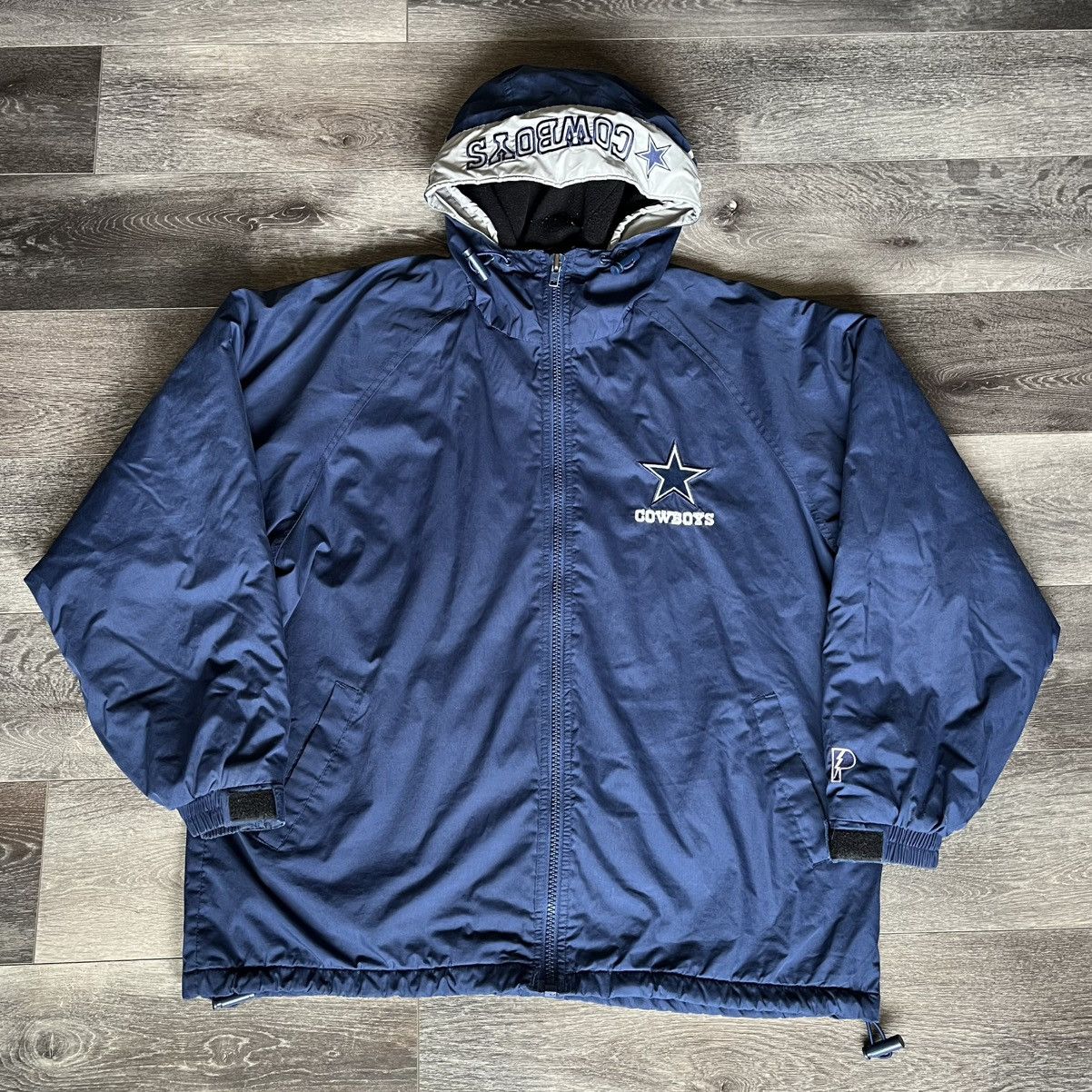 NFL × Pro Player × Vintage Vintage 90s NFL Pro Player Dallas Cowboys Puffer Jacket Hood Size US M / EU 48-50 / 2 - 1 Thumbnail