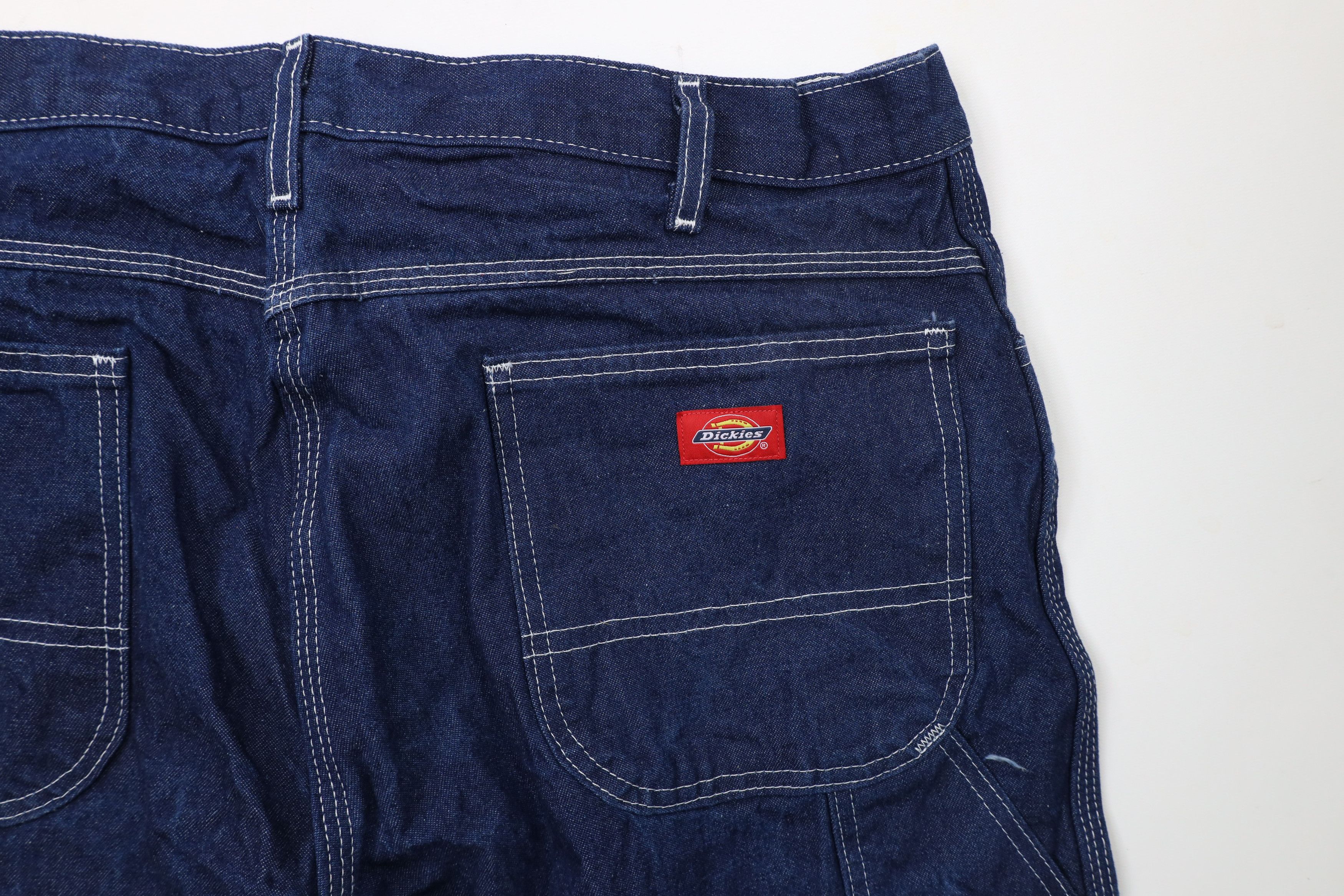 Dickies × Vintage Vintage Y2K Dickies Wide Leg Carpenter Denim Jeans Blue Size US 38 / EU 54 - 14 Thumbnail