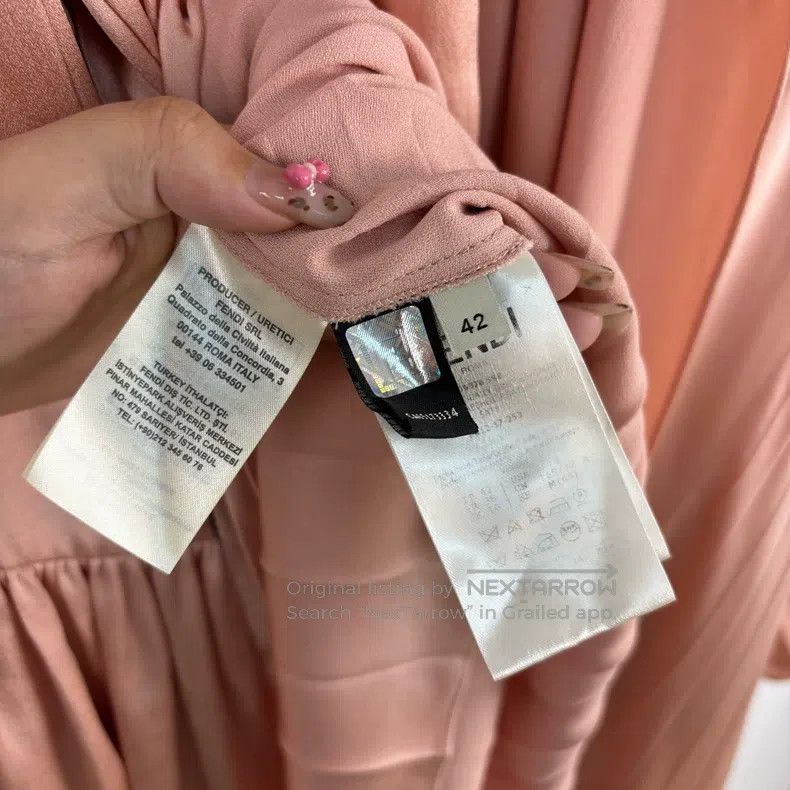 Fendi Fendi Nude Pink Dress Size S / US 4 / IT 40 - 4 Thumbnail