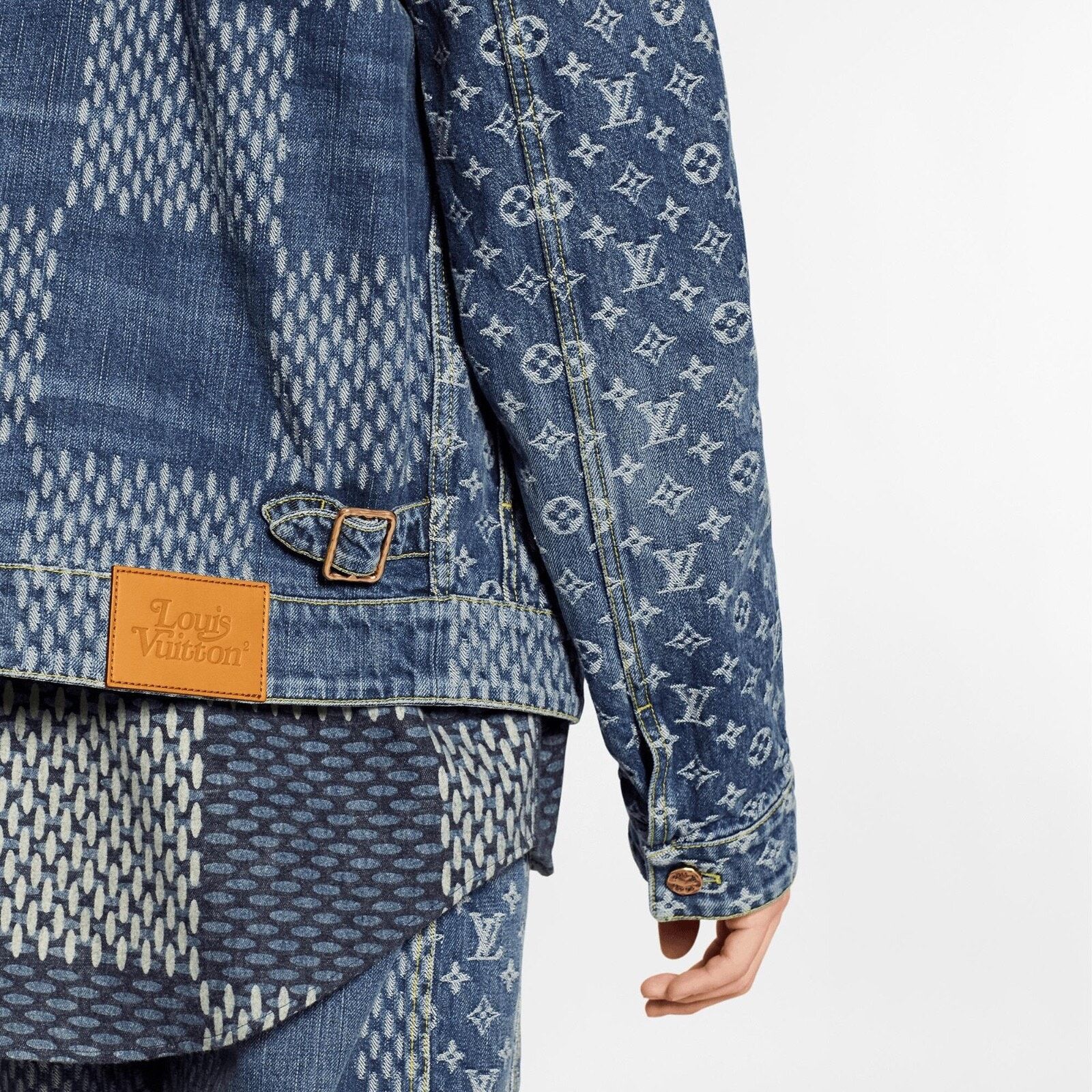 Louis Vuitton Louis Vuitton x Nigo Giant Damier Waves Trucker Jacket 48 Size US M / EU 48-50 / 2 - 16 Thumbnail