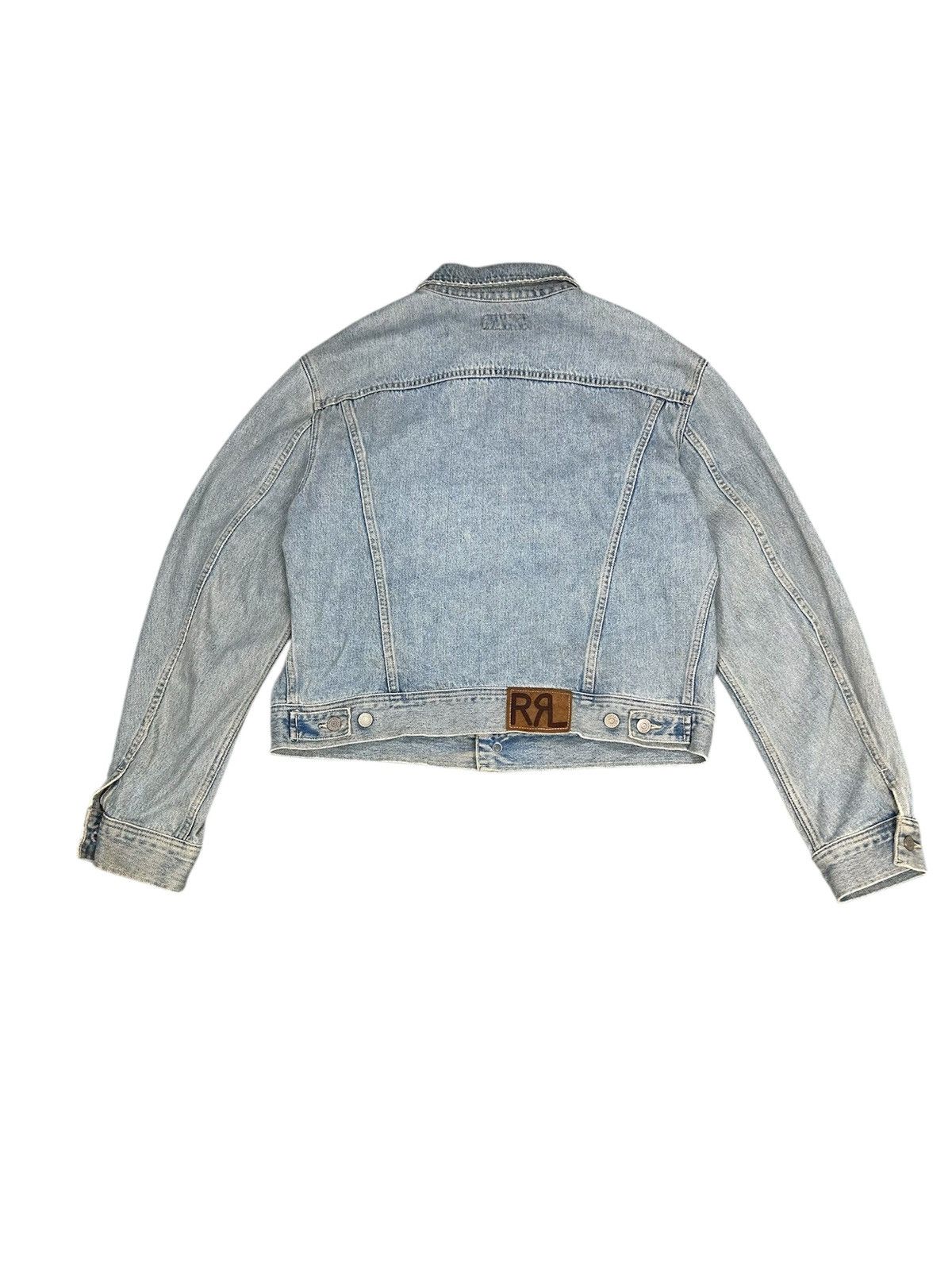RRL Ralph Lauren Vintage Double RL Trucker Denim Jacket. J054 Size US L / EU 52-54 / 3 - 3 Thumbnail