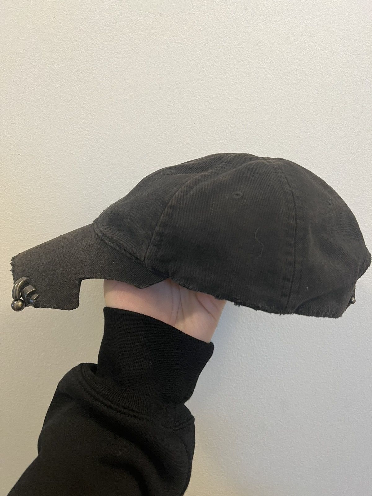 Balenciaga Heavy Piercing Cap Cutout Version | Grailed