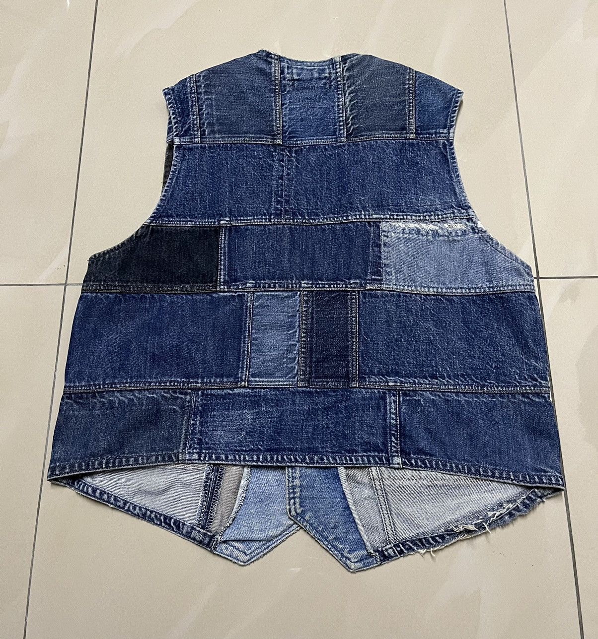 Other Custom Distressed denim snap button vest Size US L / EU 52-54 / 3 - 2 Thumbnail