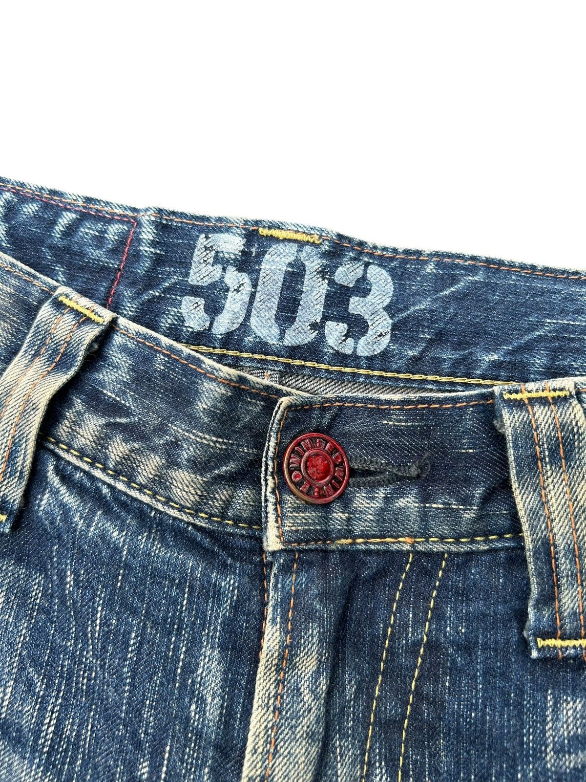 Kapital Vintage Flare Edwin Blue Trip 503 Rusty Denim Jeans Size US 30 / EU 46 - 5 Thumbnail