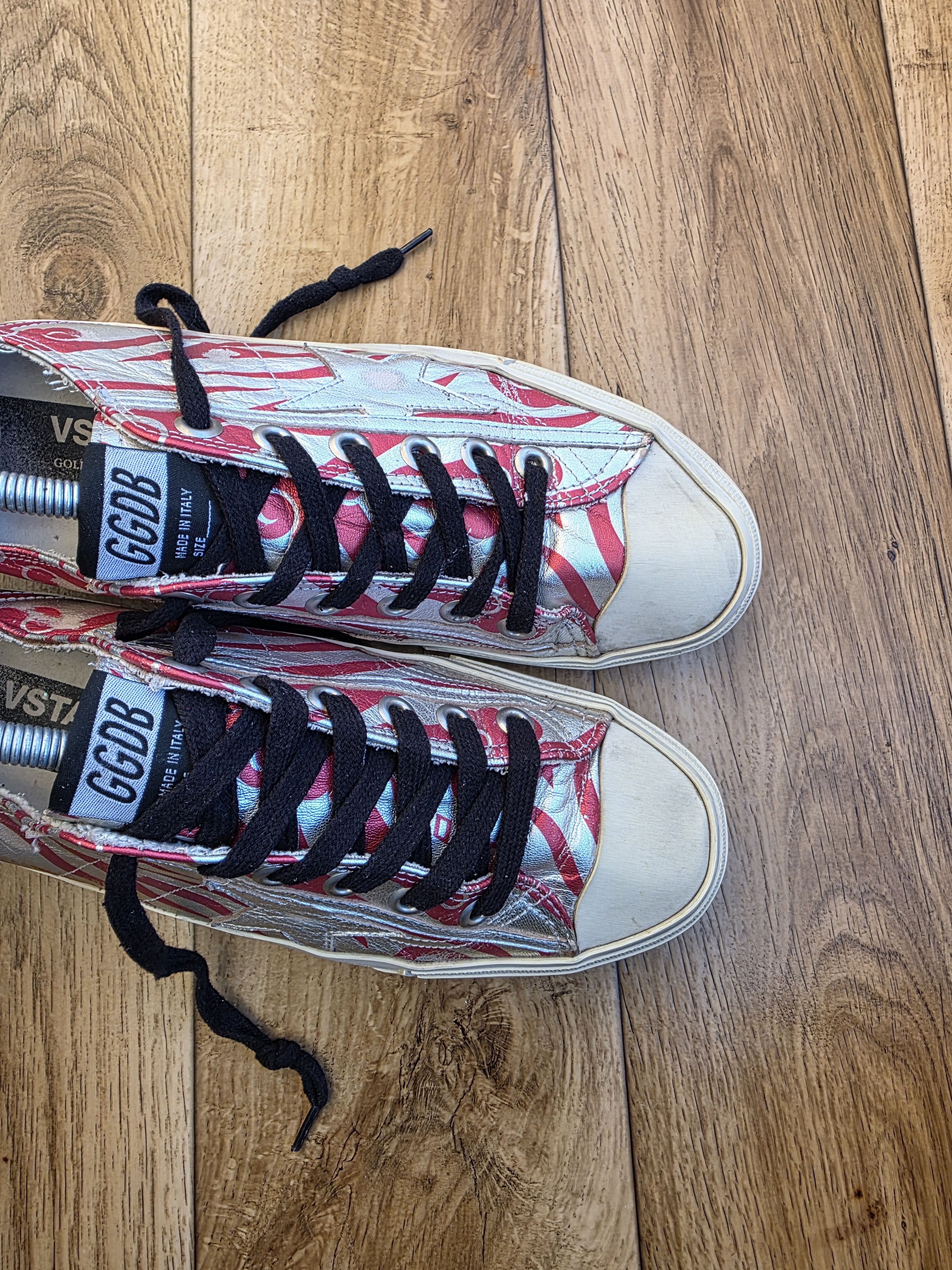 Golden Goose Golden Goose Vstar 2 Leather Sneakers Size US 7 / EU 40 - 10 Thumbnail