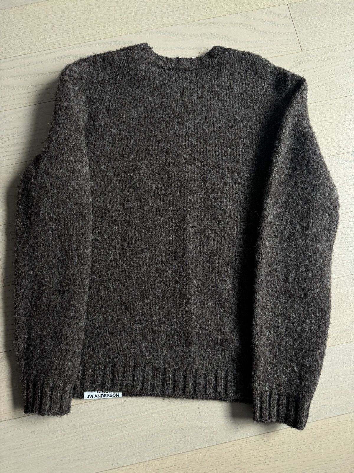 A.P.C. × JW Anderson APC JW Anderson Brown Wool Reversible Knit Crewneck Sweater Size US L / EU 52-54 / 3 - 3 Thumbnail