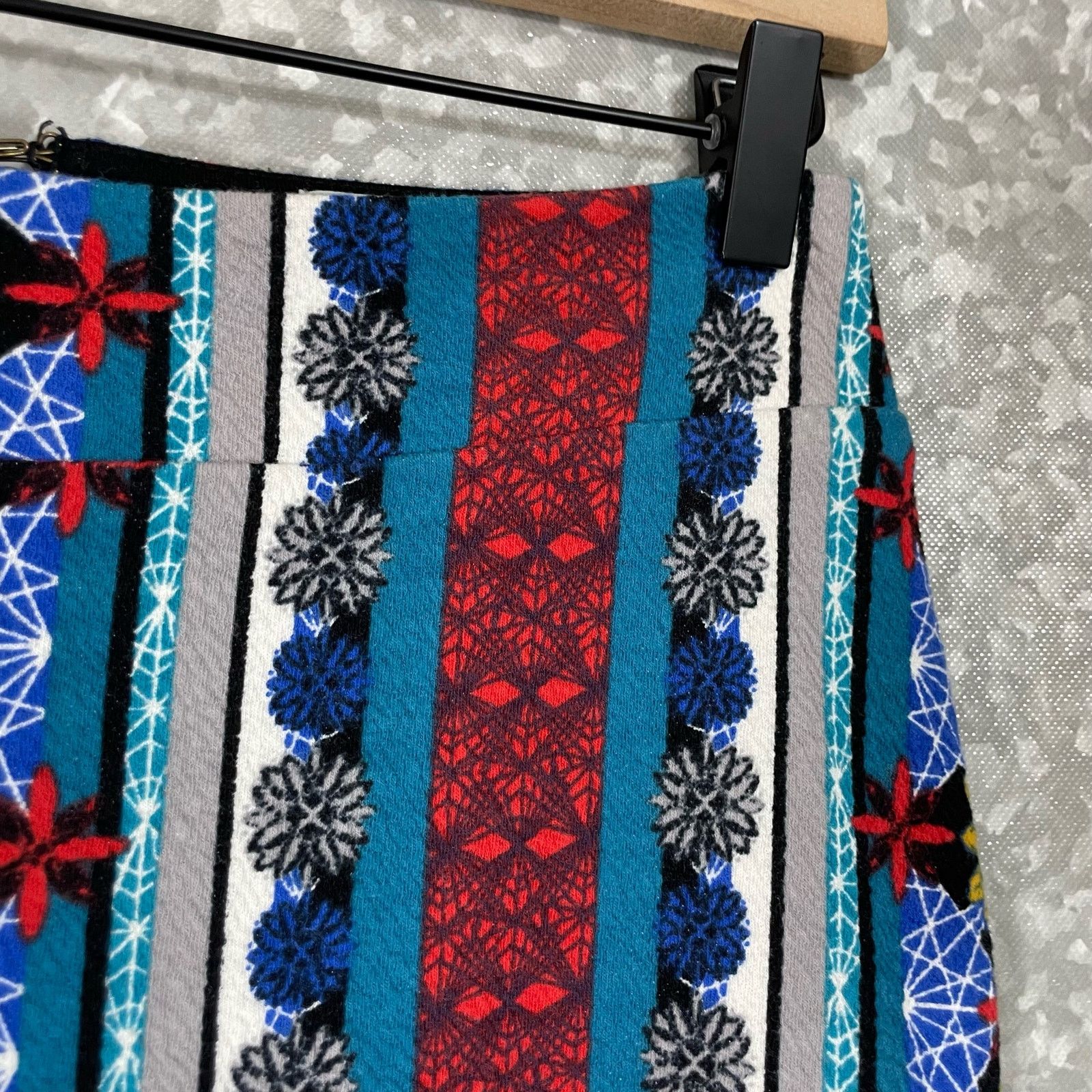 Anthropologie Anthropologie Maeve Tearoom Boho Knit Pencil Skirt - Size XS Size 27" / US 4 / IT 40 - 3 Thumbnail
