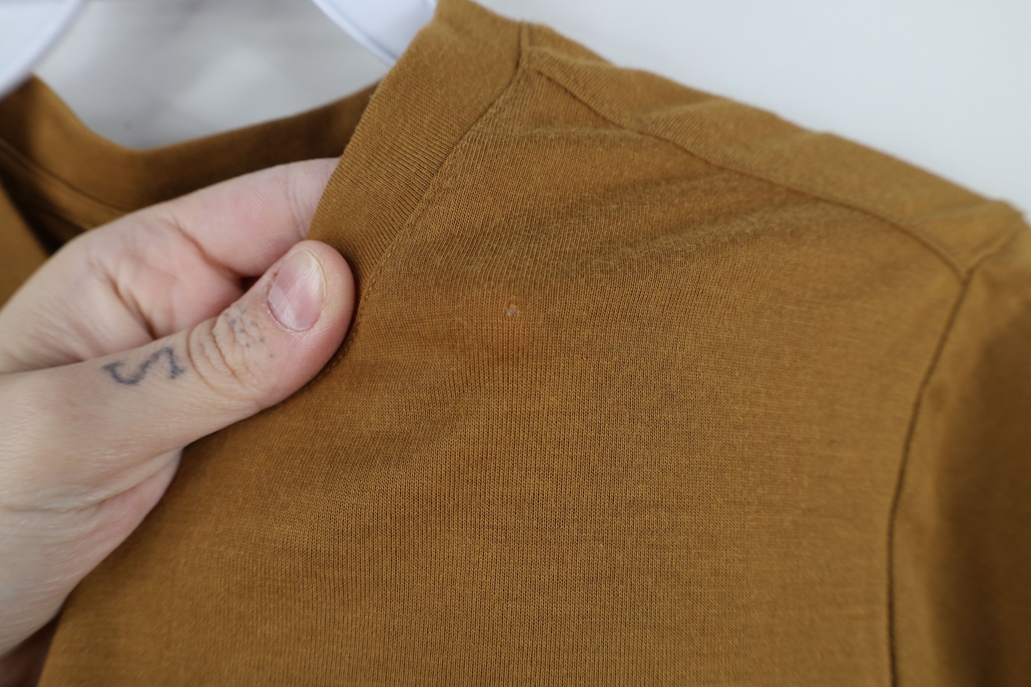 The North Face × Vintage The North Face Knit Short Sleeve T-Shirt Brown Polyester Size US M / EU 48-50 / 2 - 5 Thumbnail