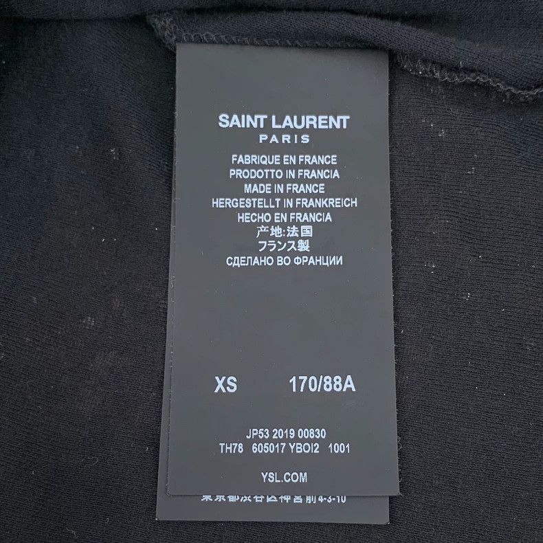 Saint Laurent Paris Saint Laurent Black sequined cotton short sleeve T-shirt 25 Size US XS / EU 42 / 0 - 6 Thumbnail
