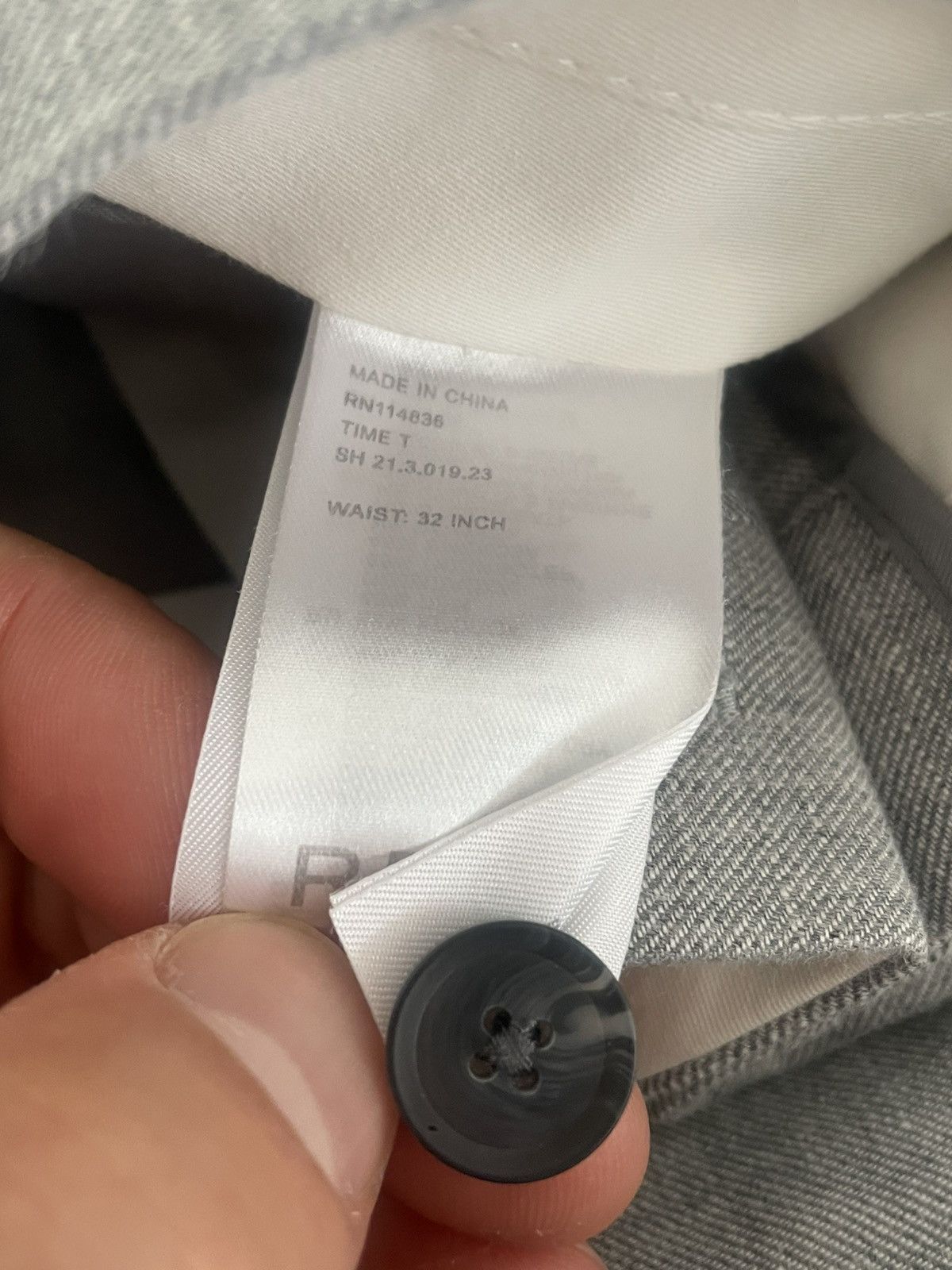 Reiss Grey Reiss suite, cotton-linen Size 36R - 5 Thumbnail