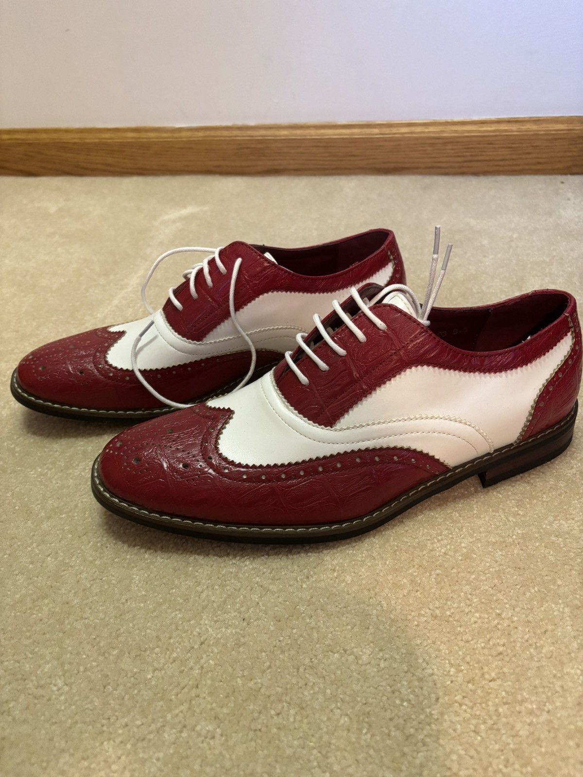 Other Men's Parrazo Italian Conrad Wing Tip shoes (9.5) Size US 9.5 / EU 42-43 - 2 Thumbnail