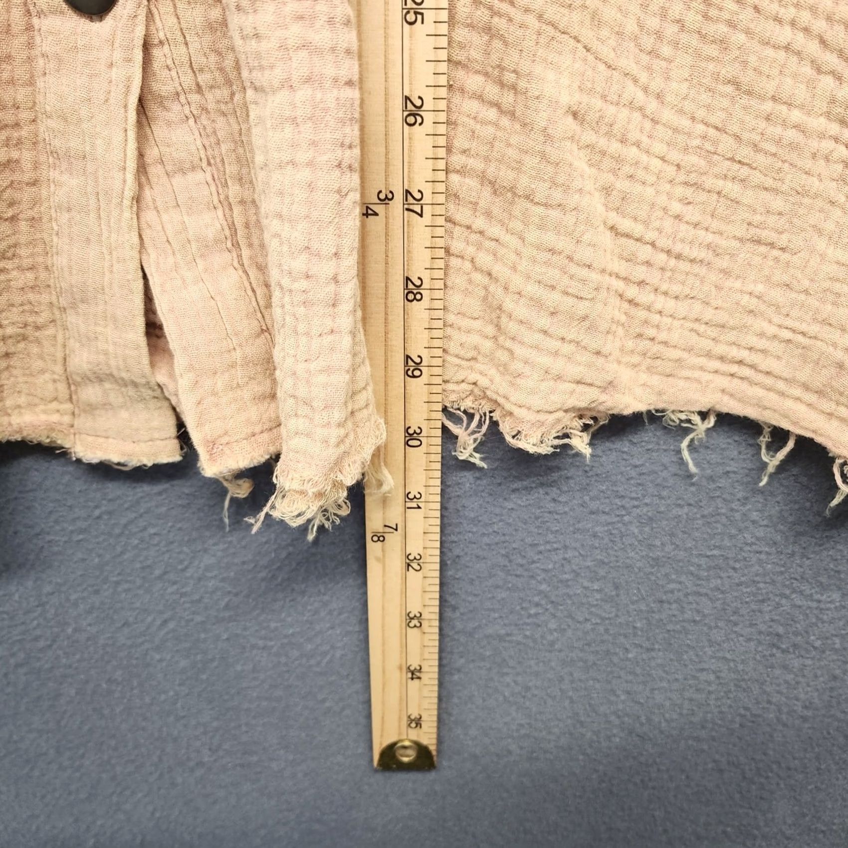 Vintage VINTAGE POL Top Womens Large Dried Peach Shirt Long Sleeve Button Up Pockets Lace Blouse Size L / US 10 / IT 46 - 4 Thumbnail
