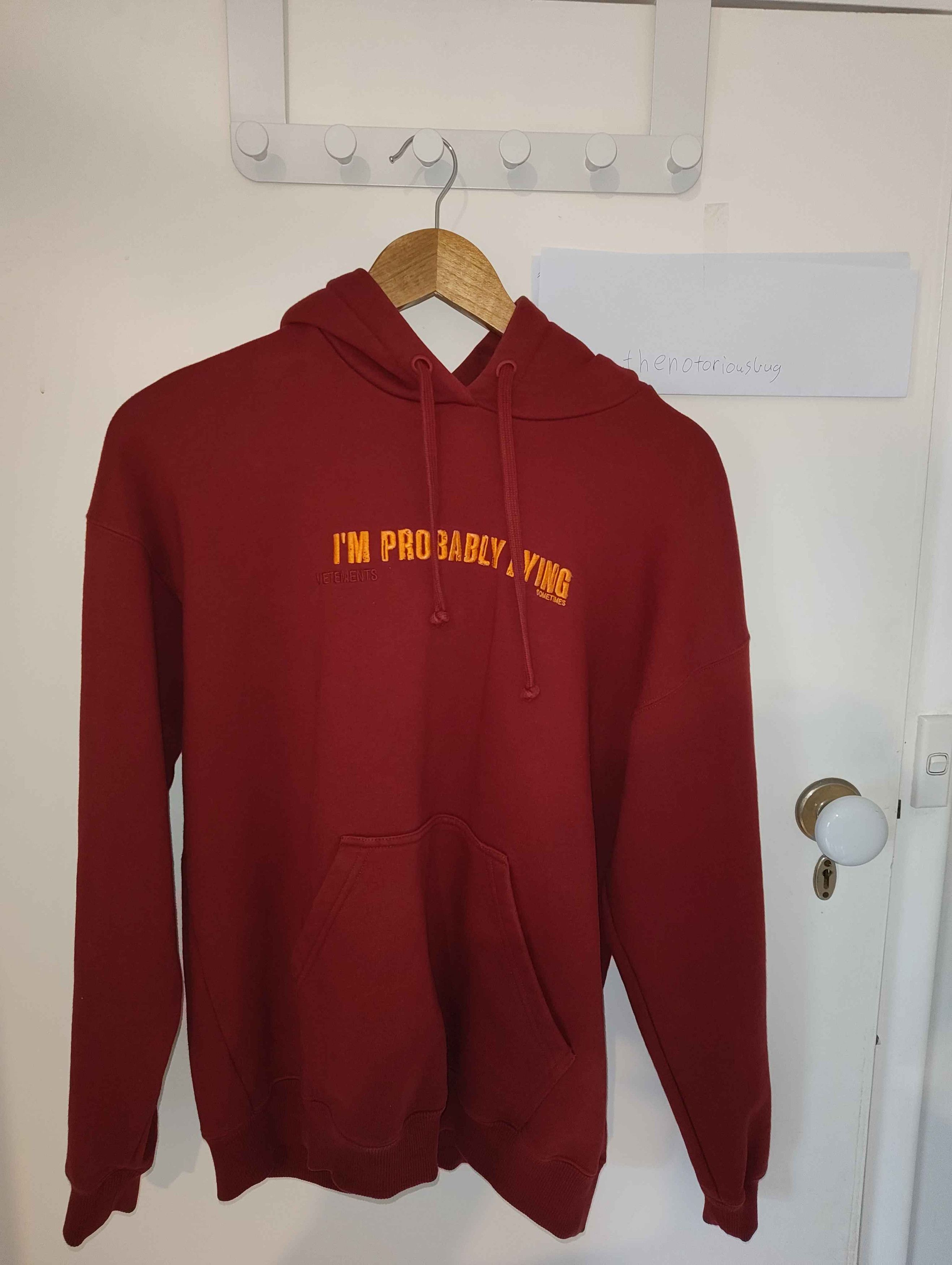 Vetements FW18 Im Probably Lying Hoodie